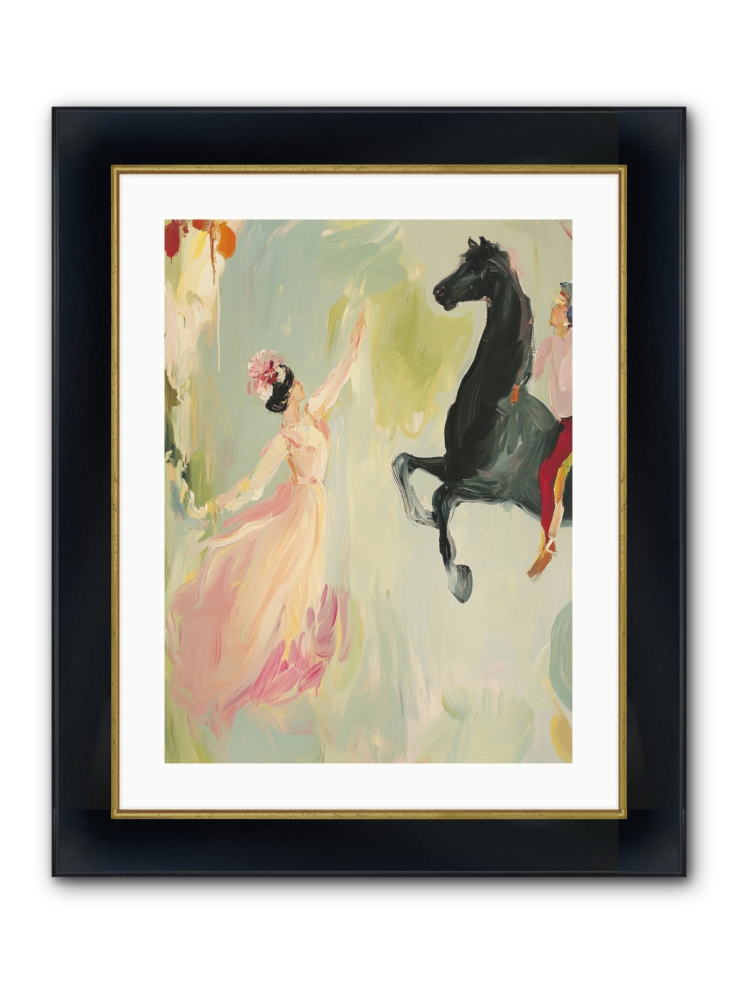 The Answer I Never Asked Framed Print - Wide Black w/Gold 18x24