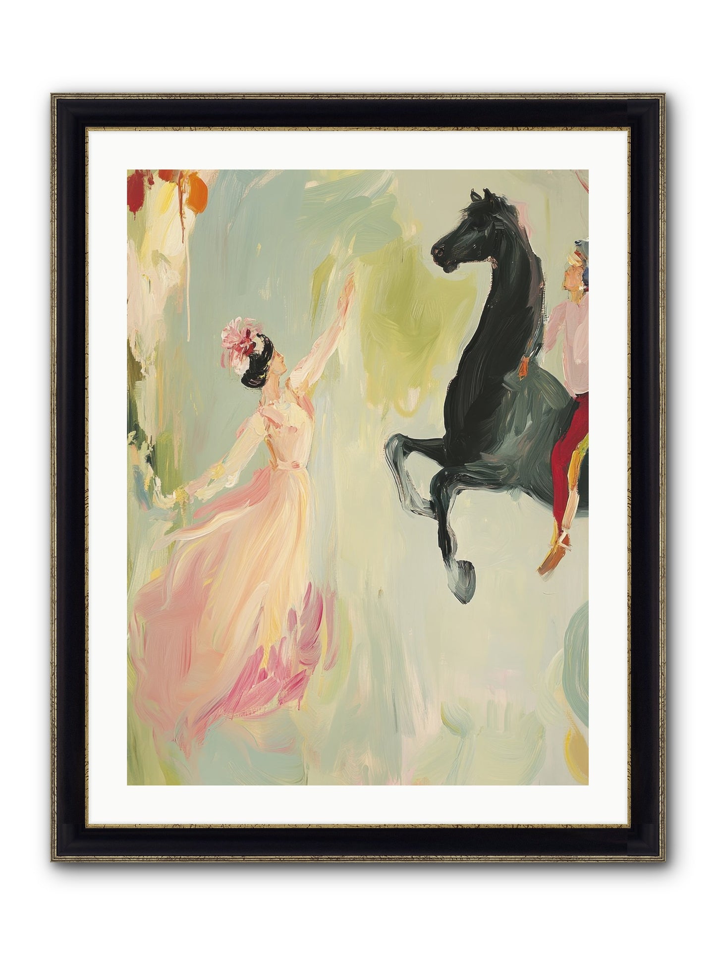 The Answer I Never Asked Framed Print - Black & Gold 24x32