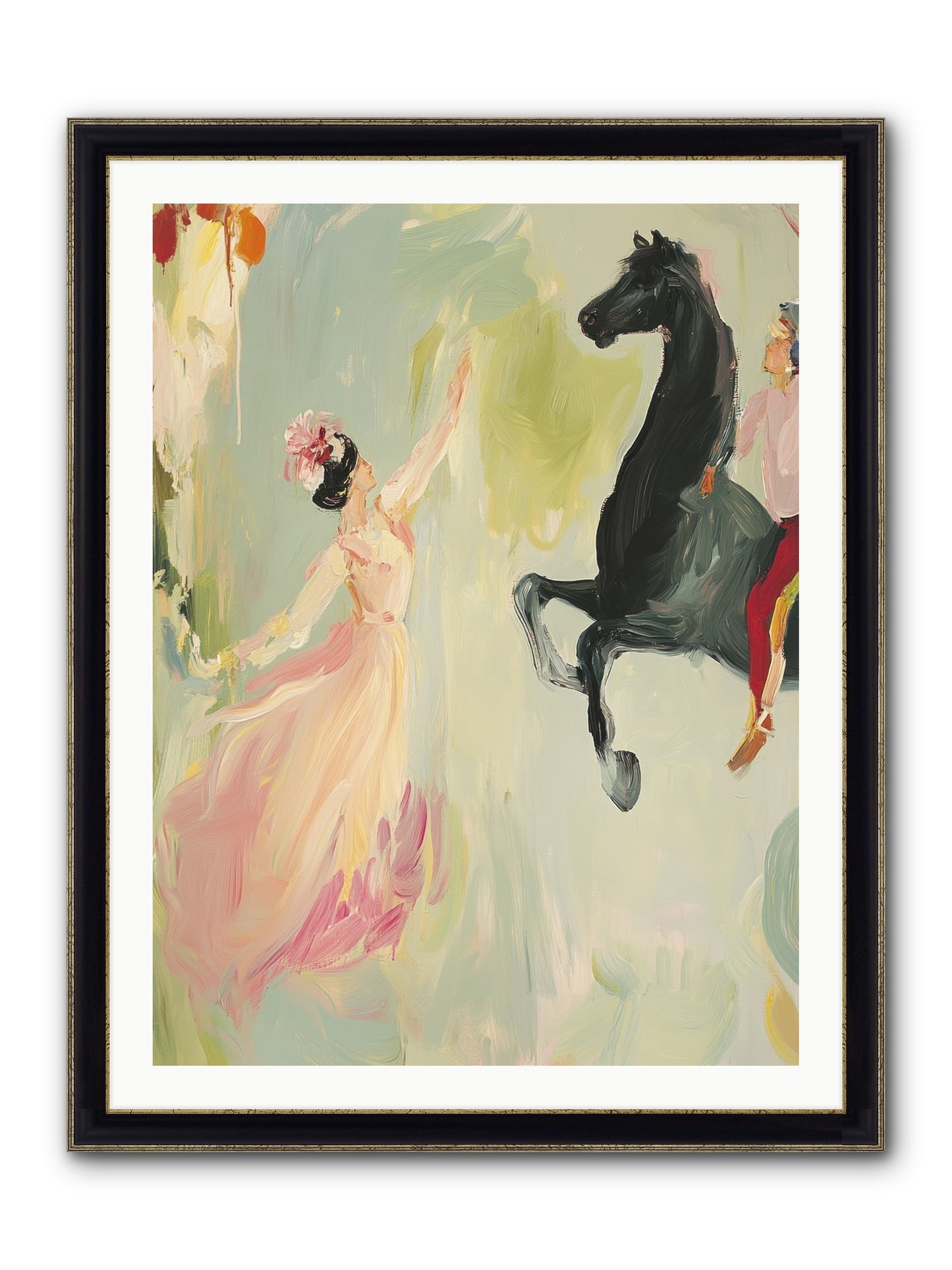 The Answer I Never Asked Framed Print - Black & Gold 30x40