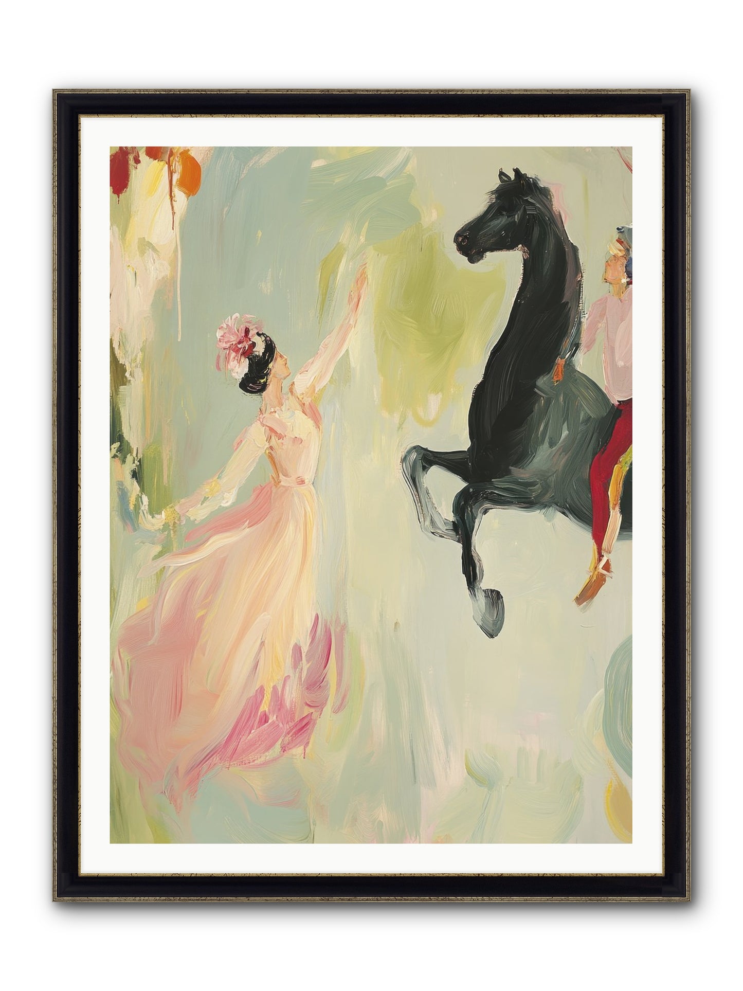 The Answer I Never Asked Framed Print - Black & Gold 36x48