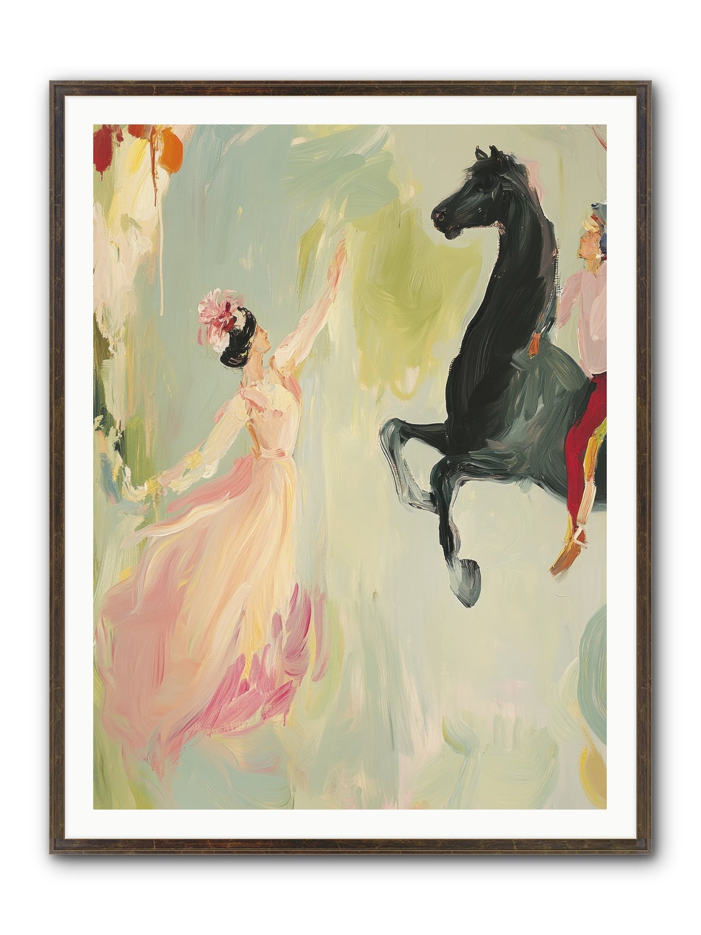 The Answer I Never Asked Framed Print - Slimwoods Black/Gold 36x48