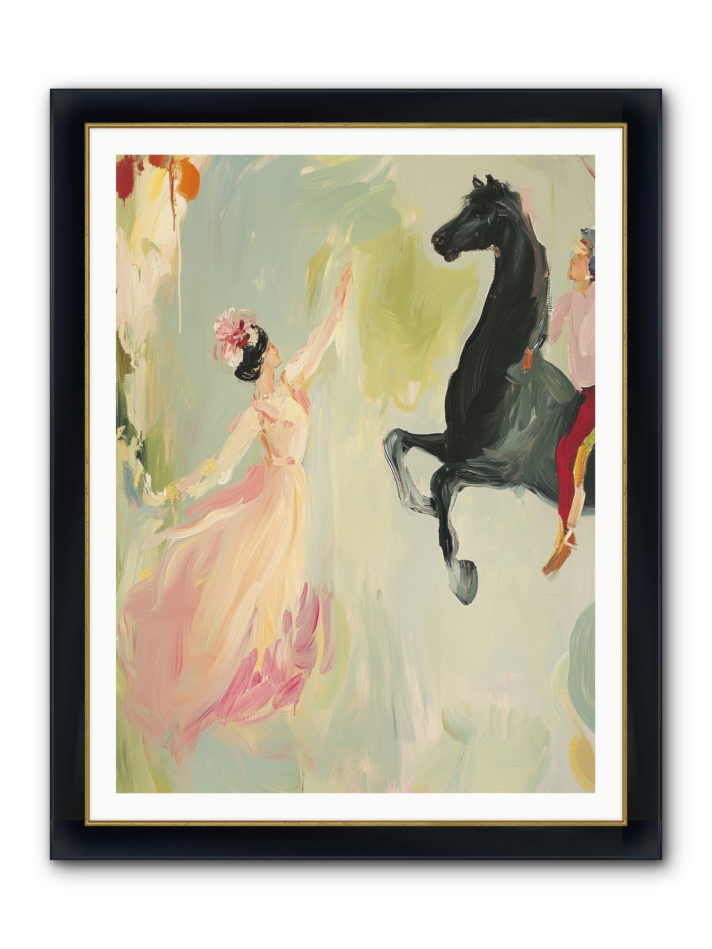 The Answer I Never Asked Framed Print - Wide Black w/Gold 36x48