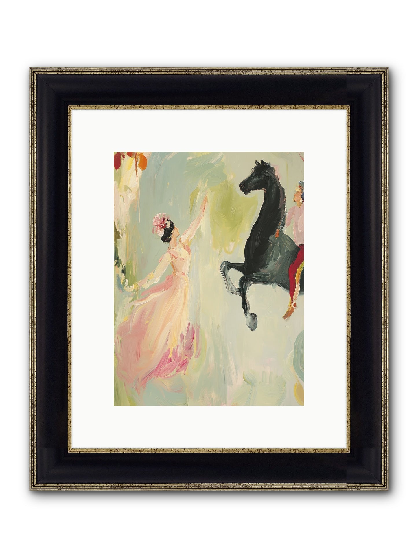 The Answer I Never Asked Framed Print - Black & Gold 9x12