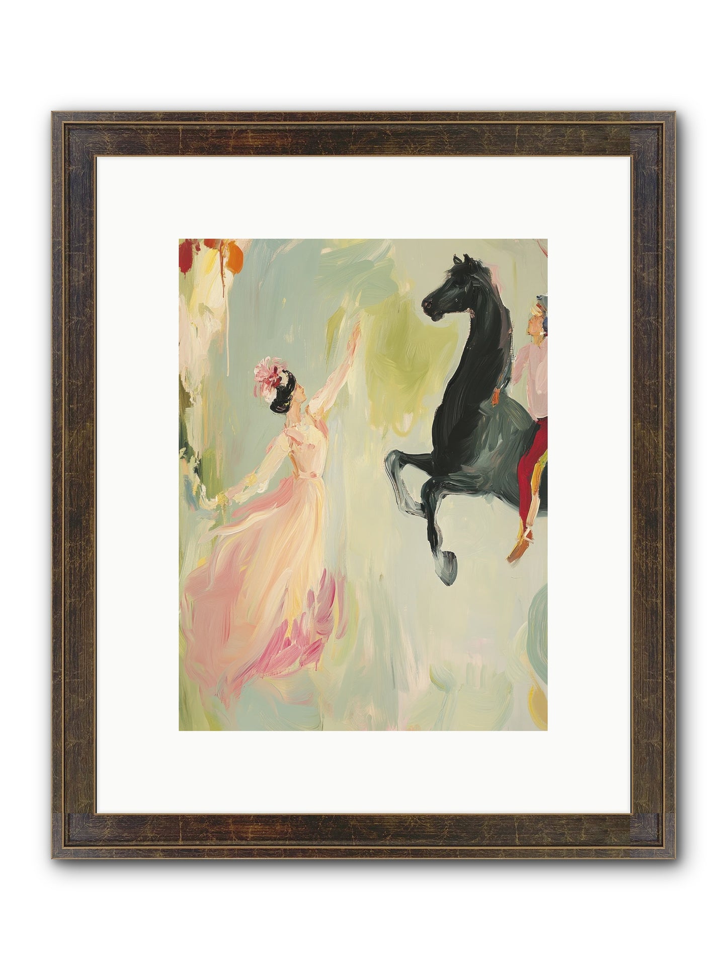 The Answer I Never Asked Framed Print - Slimwoods Black/Gold 9x12