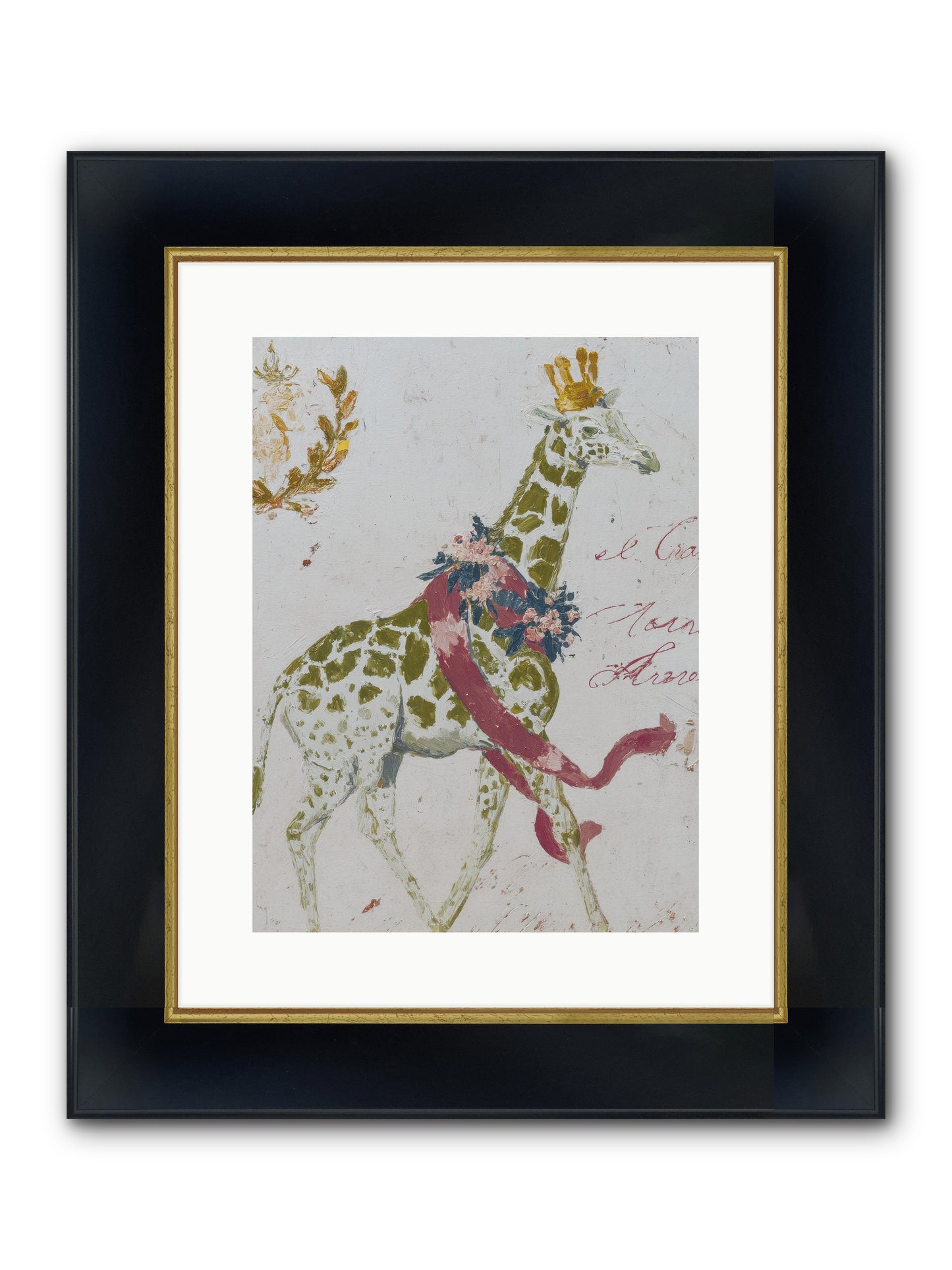The Apricot Affair Framed Print - Wide Black w/Gold 12x16