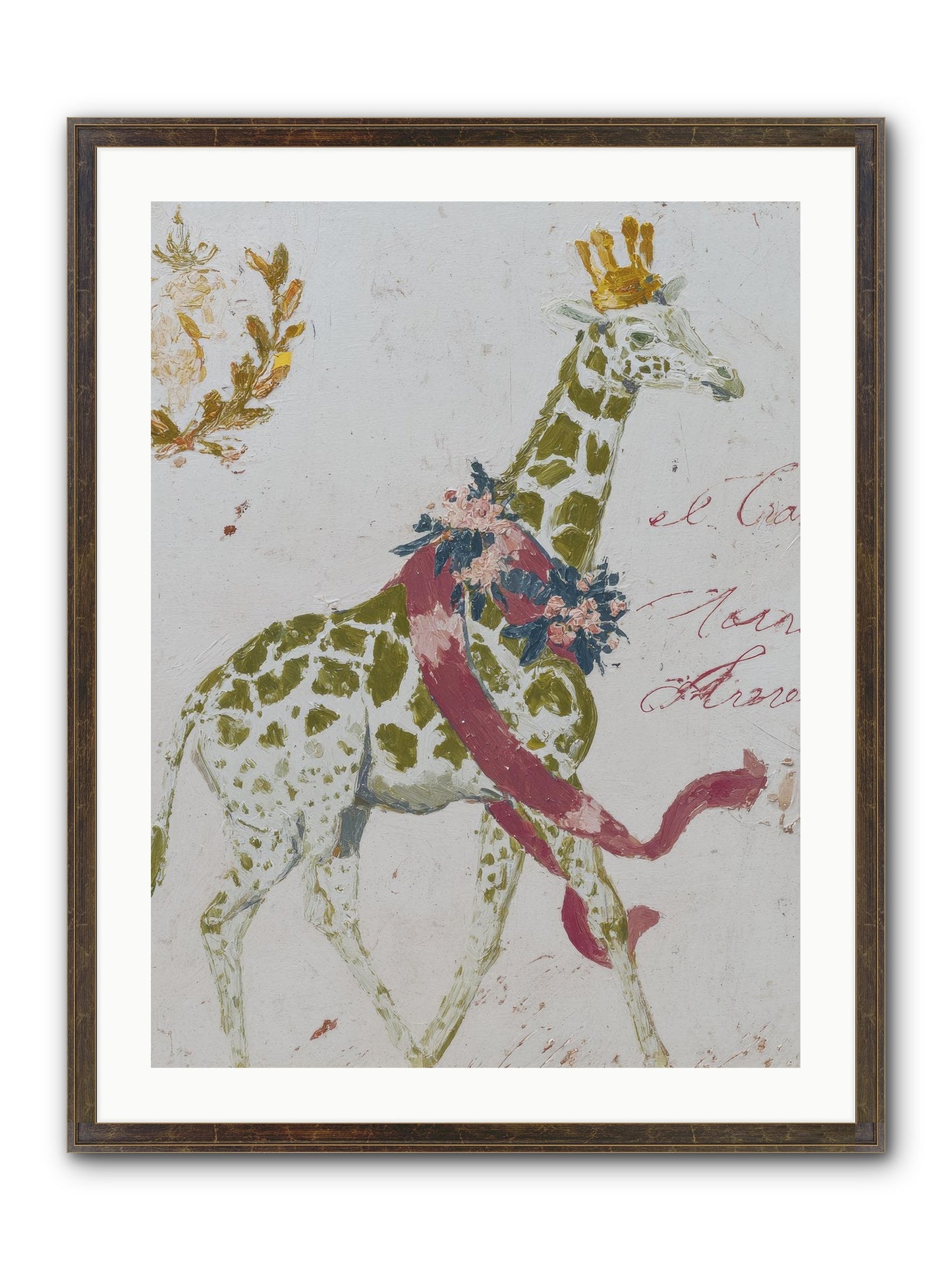 The Apricot Affair Framed Print - Slimwoods Black/Gold 24x32