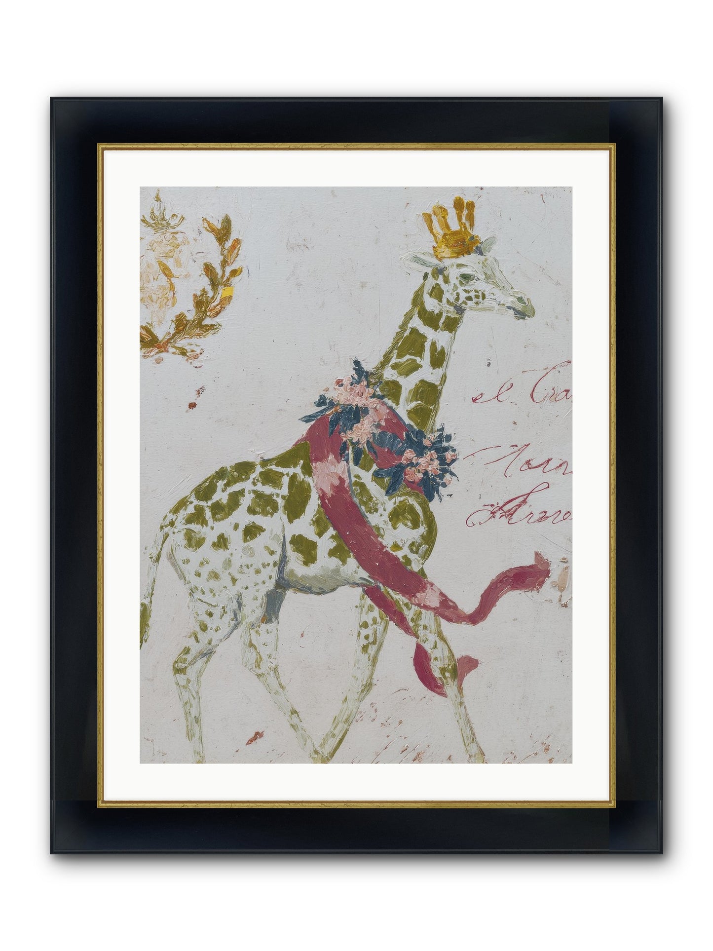 The Apricot Affair Framed Print - Wide Black w/Gold 24x32