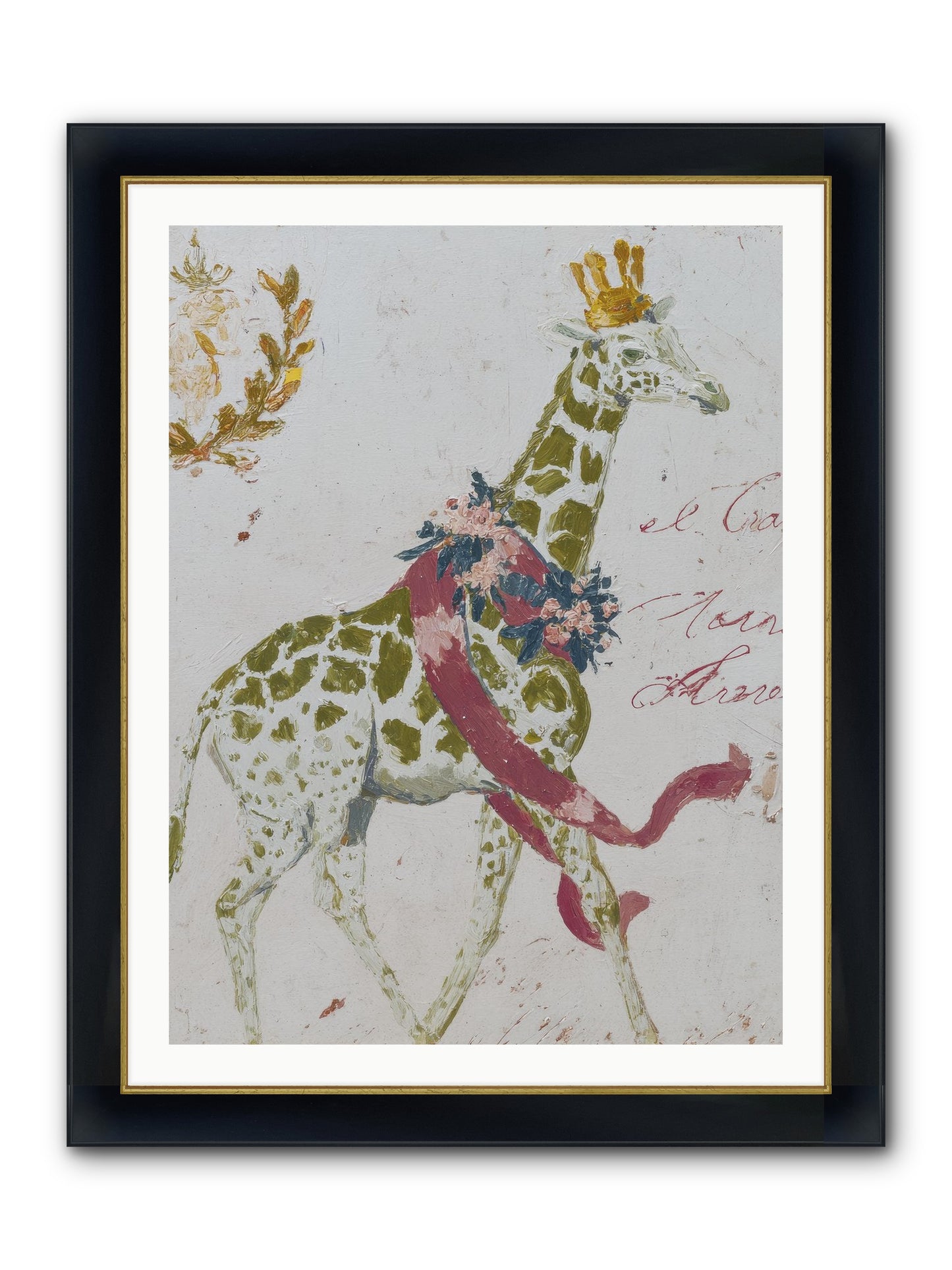 The Apricot Affair Framed Print - Wide Black w/Gold 30x40