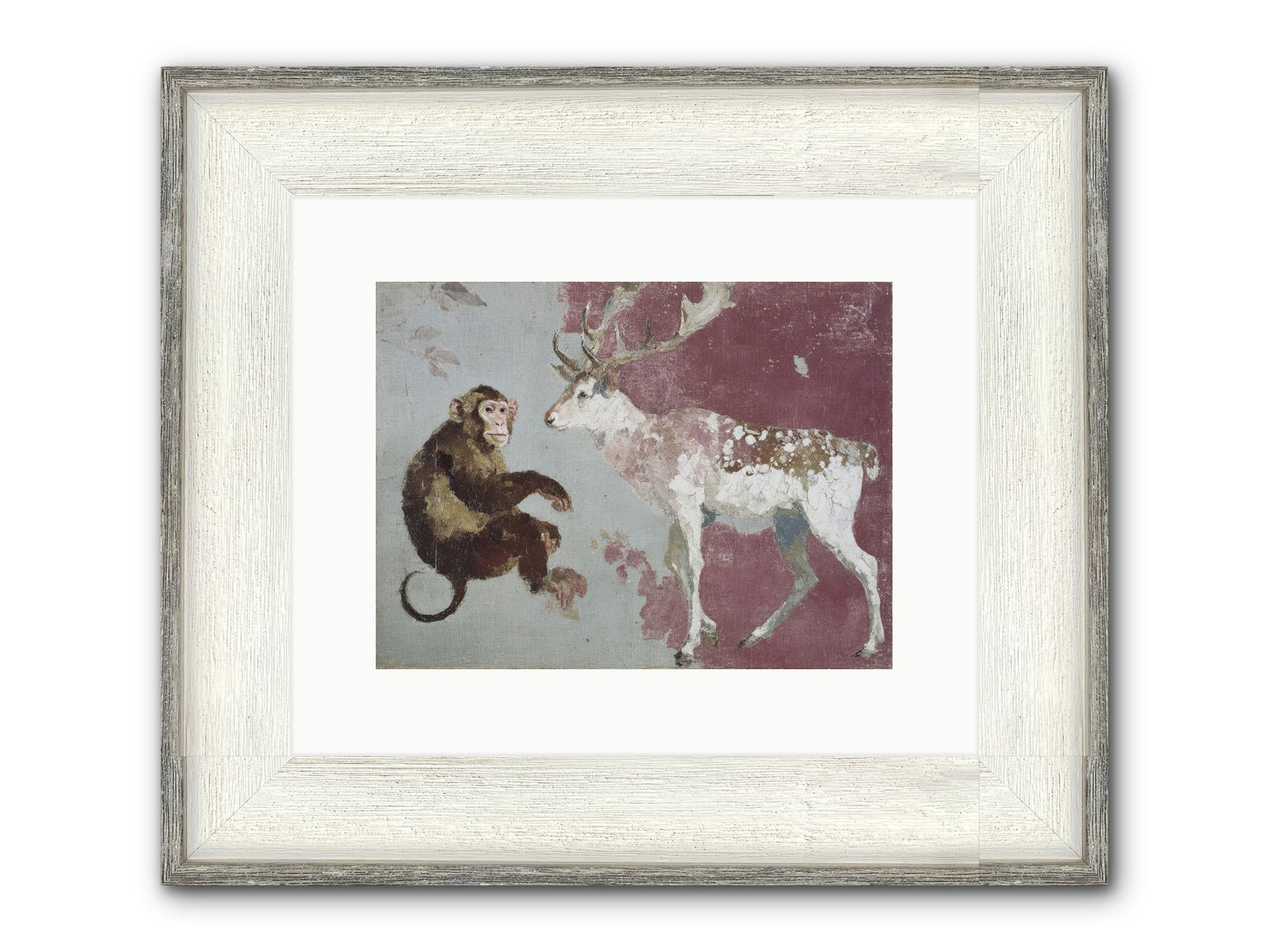 The Apricot Etiquette Framed Print - Driftwood White 12x9