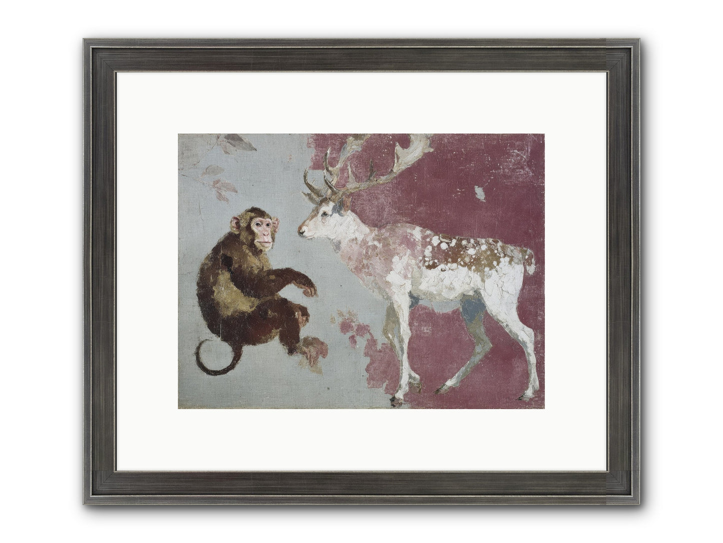The Apricot Etiquette Framed Print - Slimwoods Black/Silver 12x9