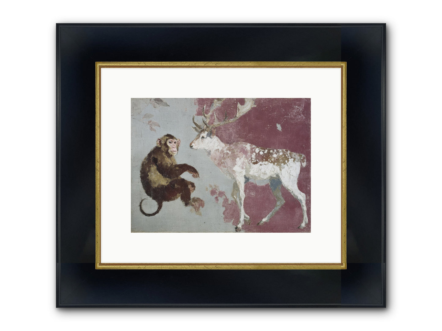 The Apricot Etiquette Framed Print - Wide Black w/Gold 12x9