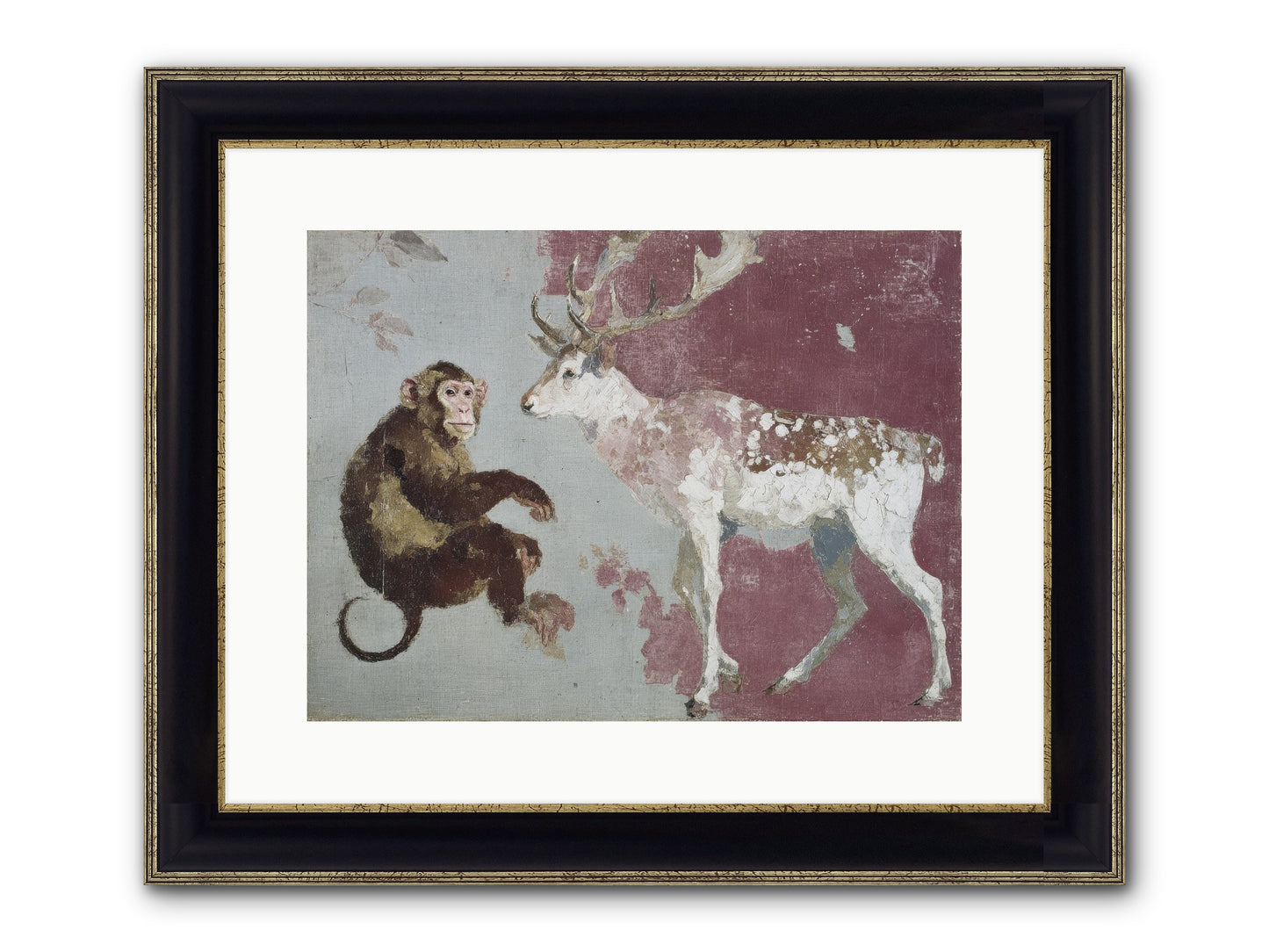 The Apricot Etiquette Framed Print - Black & Gold 16x12