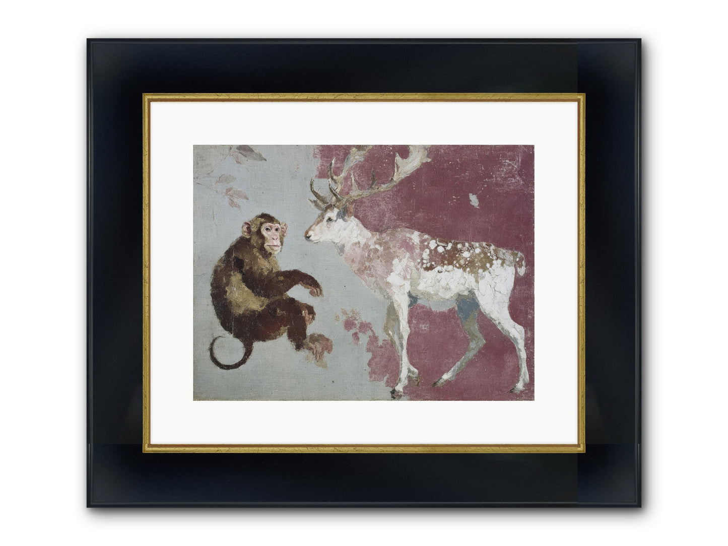 The Apricot Etiquette Framed Print - Wide Black w/Gold 16x12
