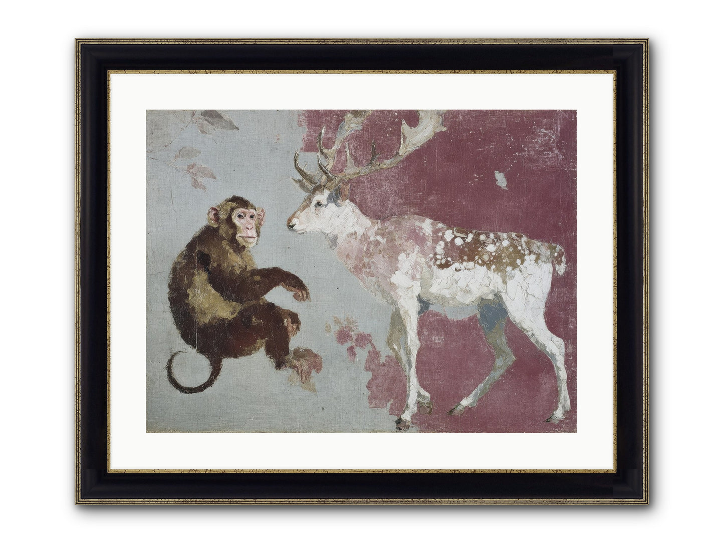 The Apricot Etiquette Framed Print - Black & Gold 24x18