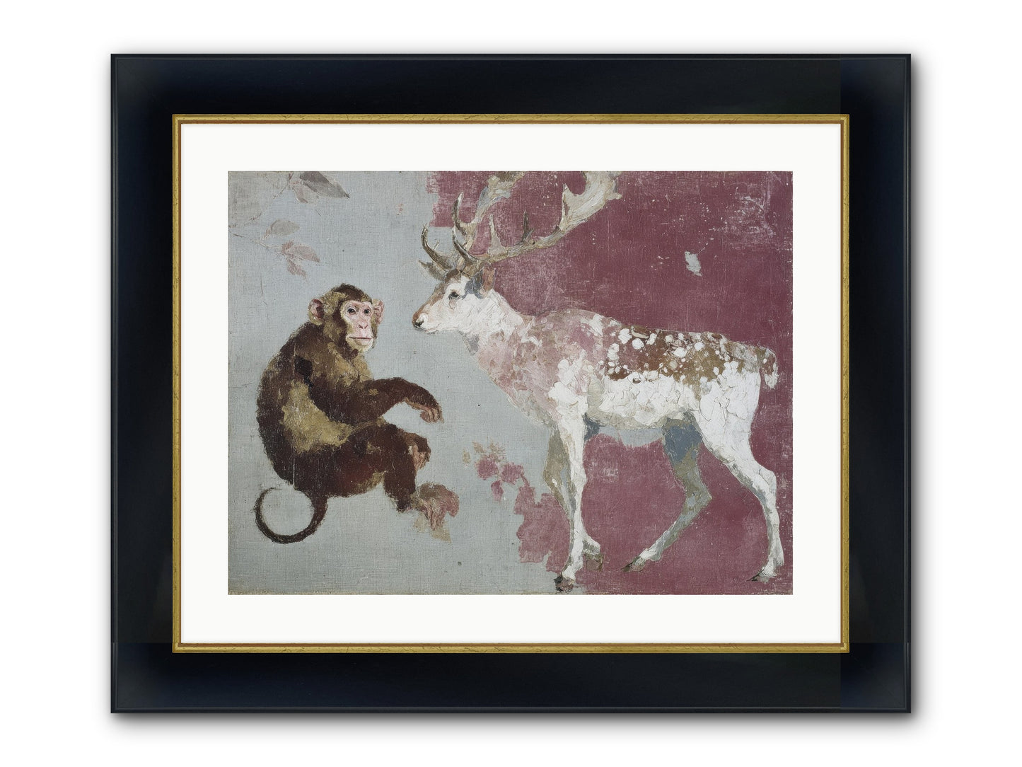 The Apricot Etiquette Framed Print - Wide Black w/Gold 24x18