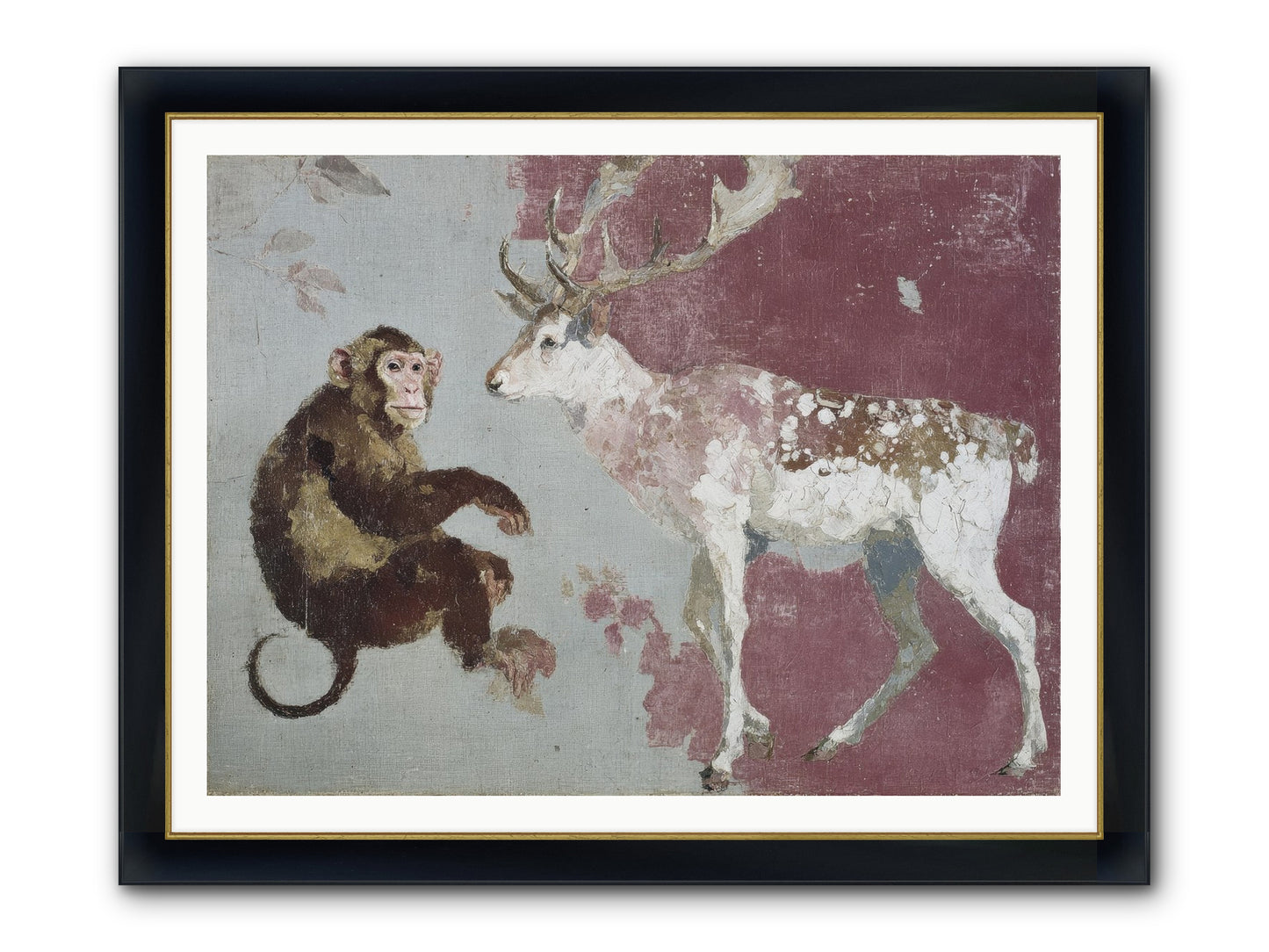 The Apricot Etiquette Framed Print - Wide Black w/Gold 48x36