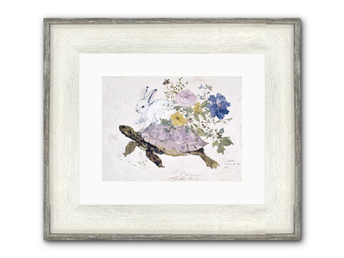 The Architect Of Honey Hours Framed Print - Driftwood White 12x9