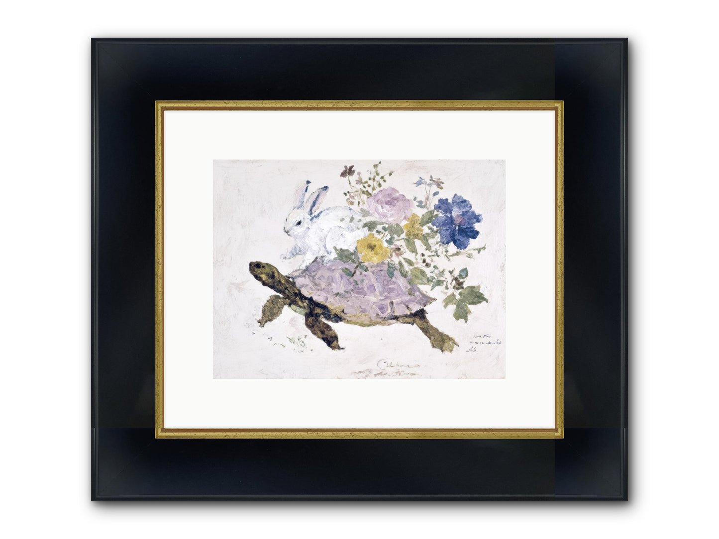 The Architect Of Honey Hours Framed Print - Wide Black w/Gold 12x9