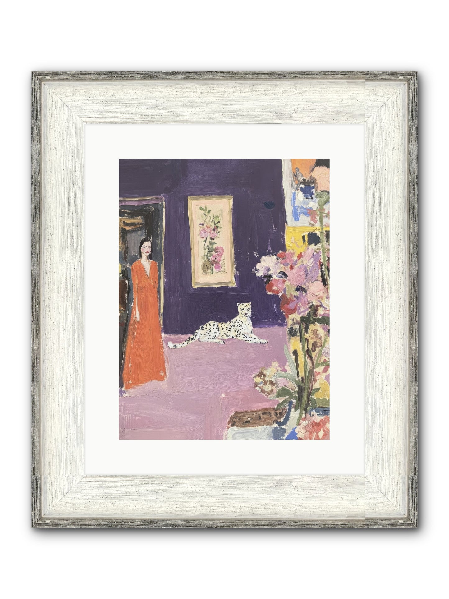 The Art Of Beautiful Waiting Framed Print - Driftwood White 12x16