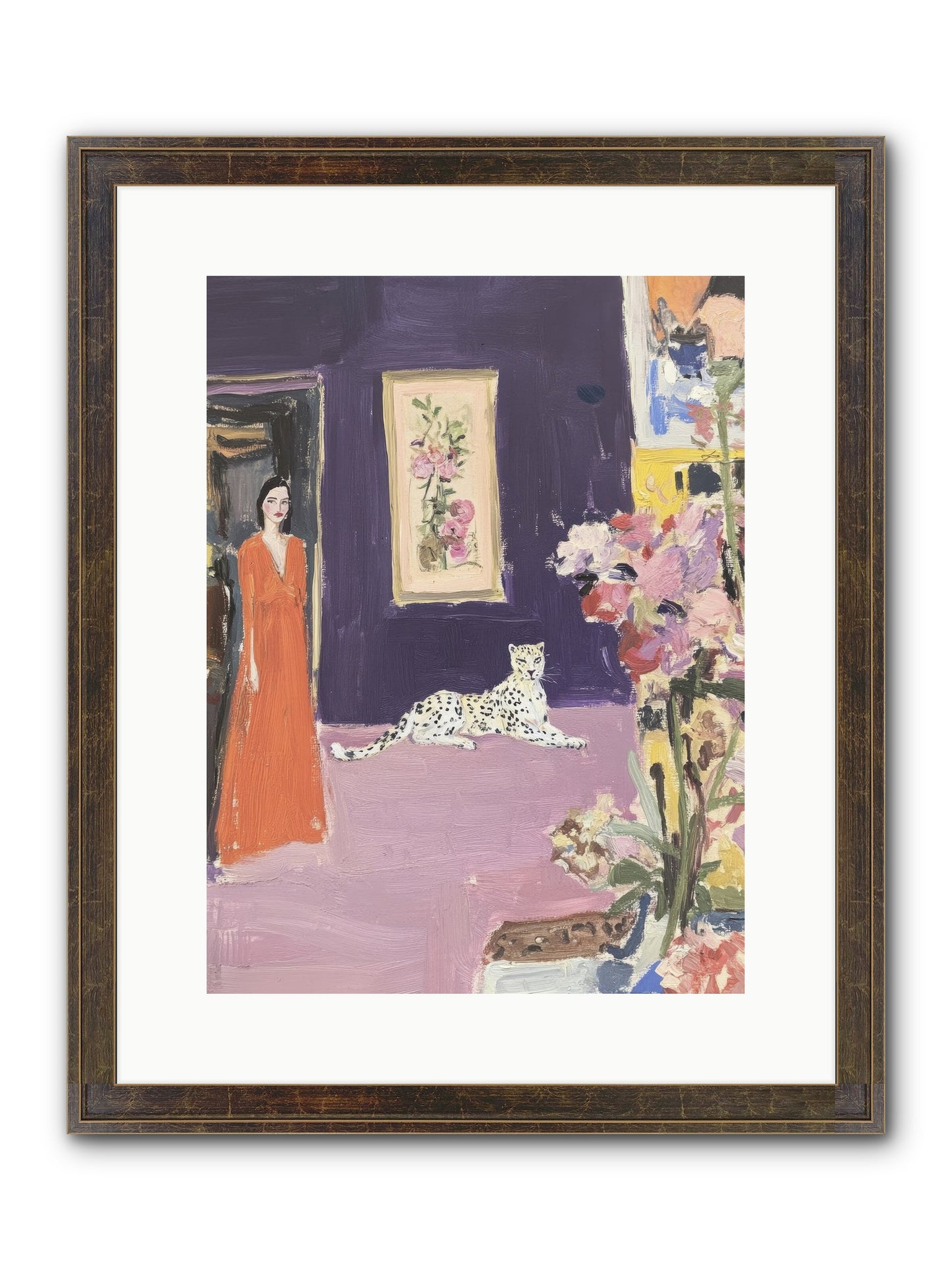 The Art Of Beautiful Waiting Framed Print - Slimwoods Black/Gold 12x16