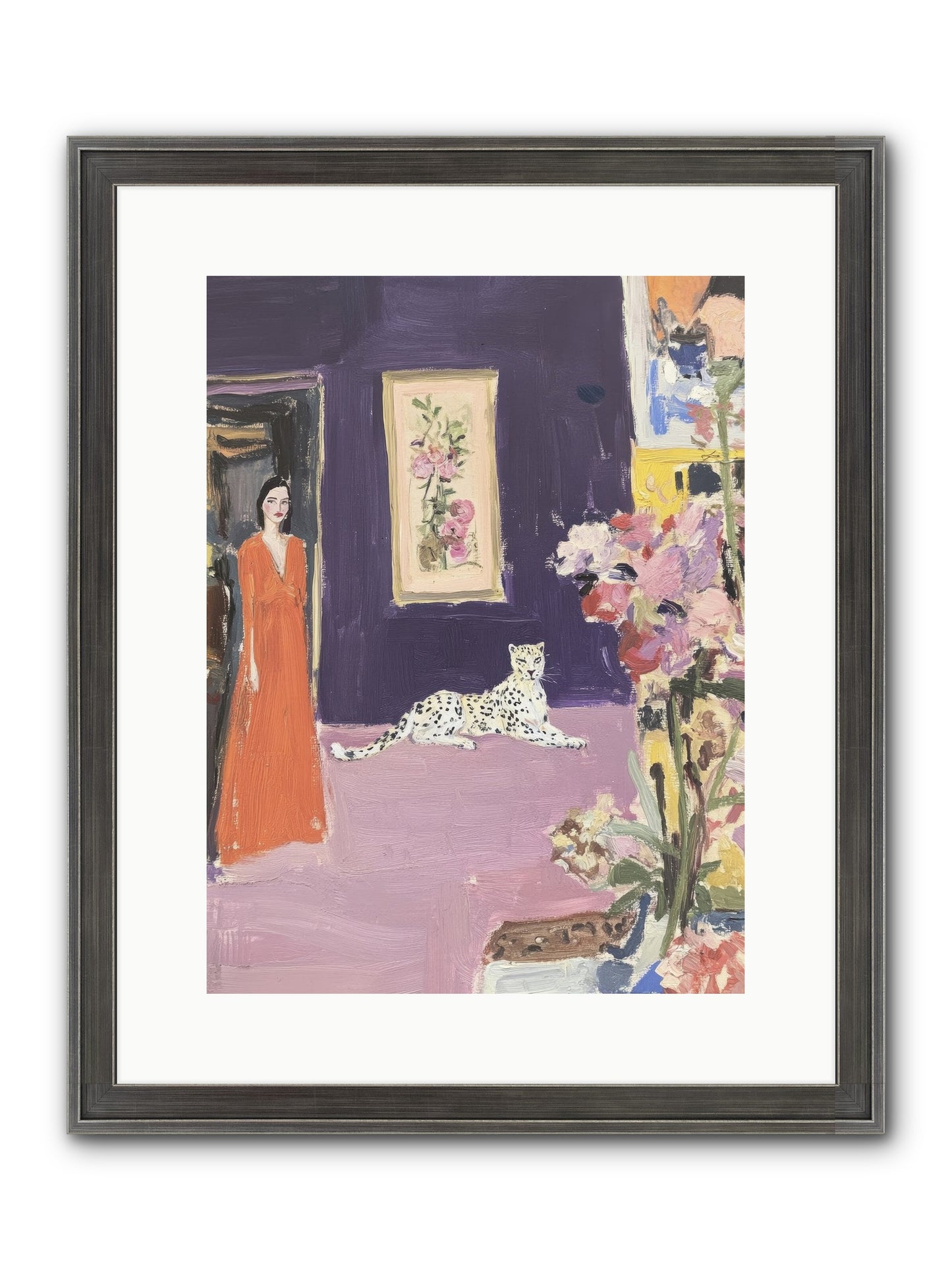 The Art Of Beautiful Waiting Framed Print - Slimwoods Black/Silver 12x16