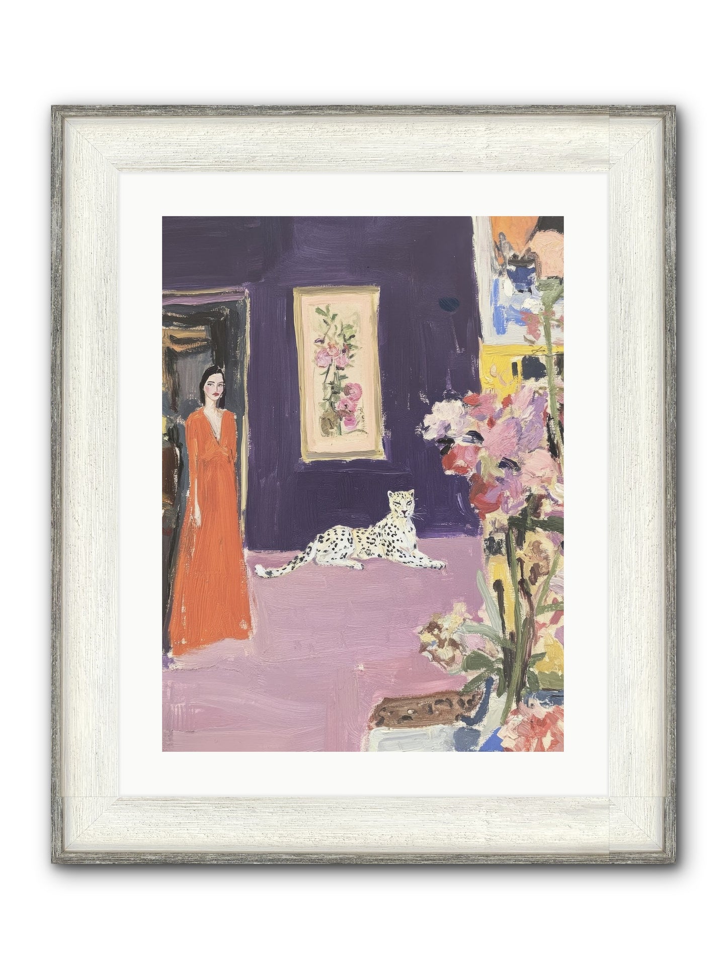 The Art Of Beautiful Waiting Framed Print - Driftwood White 18x24