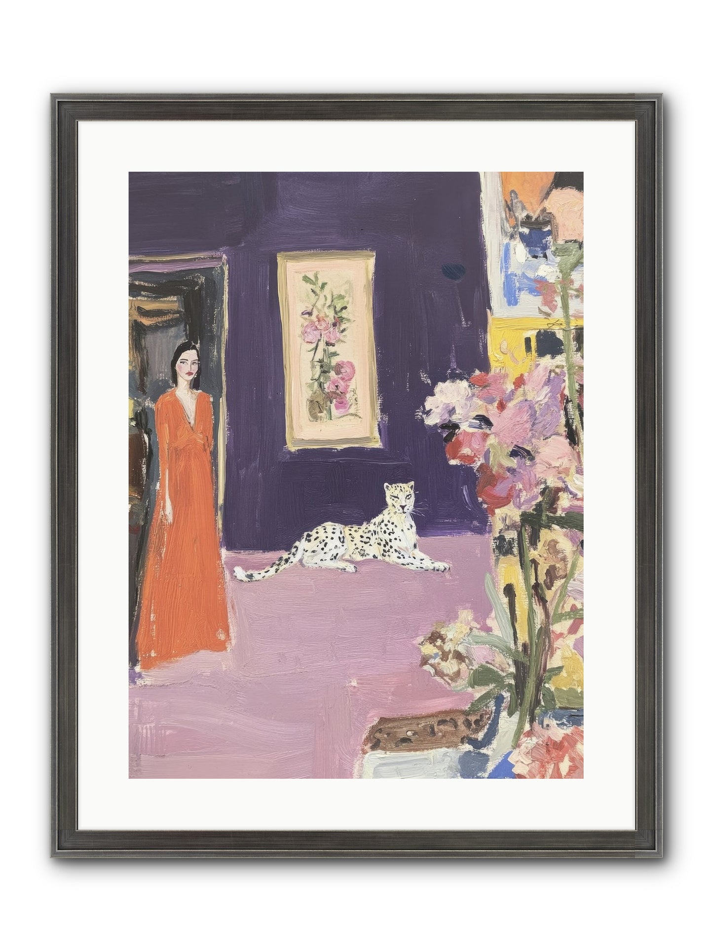 The Art Of Beautiful Waiting Framed Print - Slimwoods Black/Silver 18x24