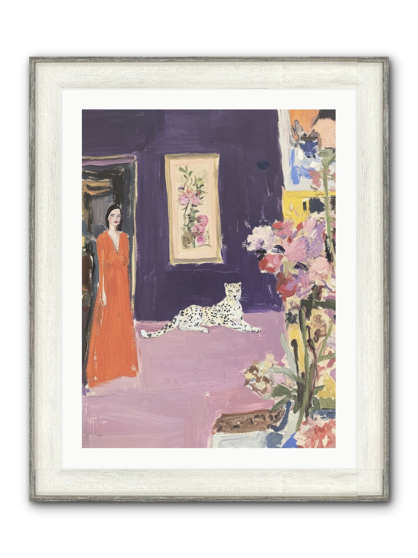 The Art Of Beautiful Waiting Framed Print - Driftwood White 24x32