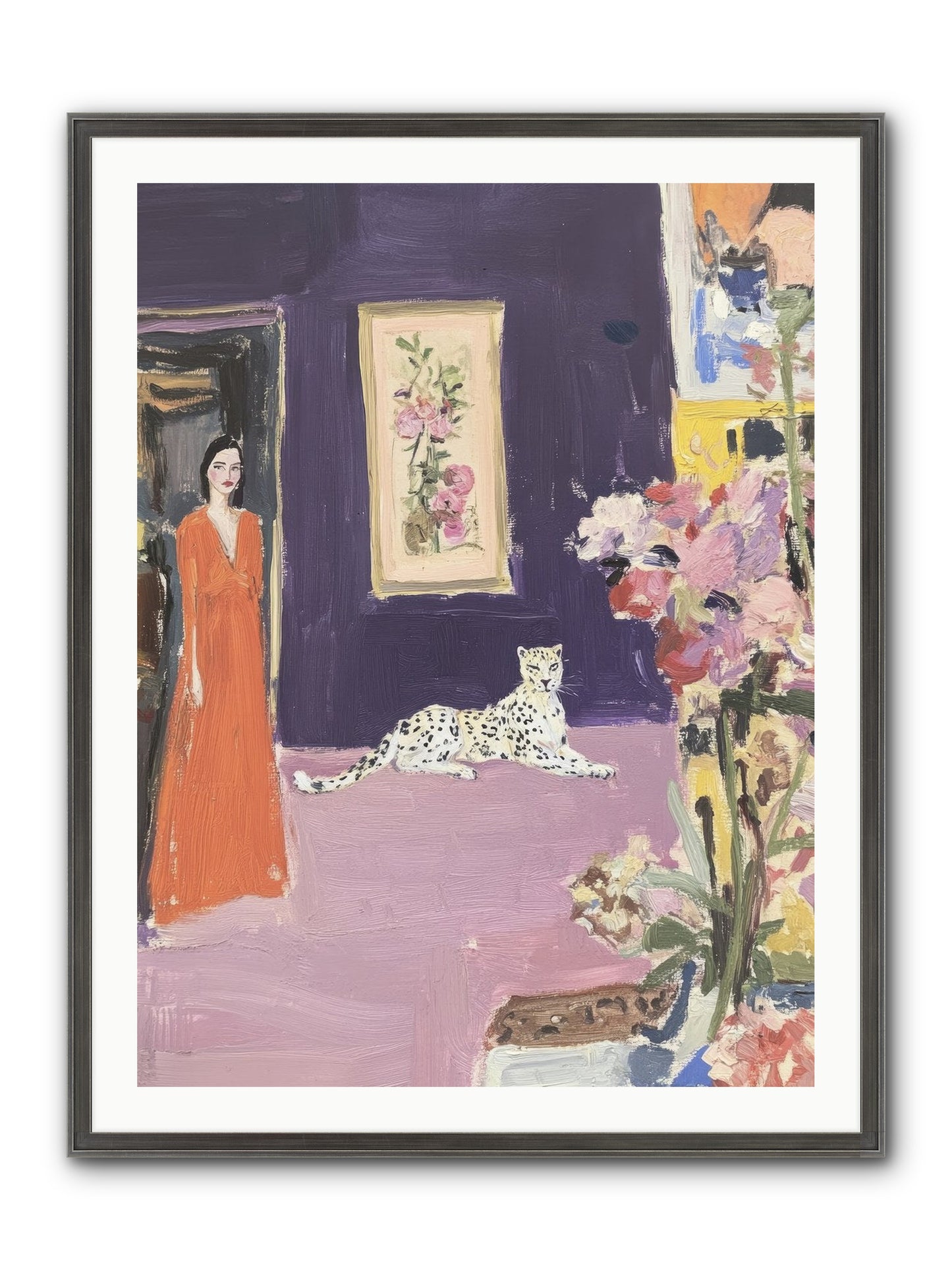 The Art Of Beautiful Waiting Framed Print - Slimwoods Black/Silver 30x40