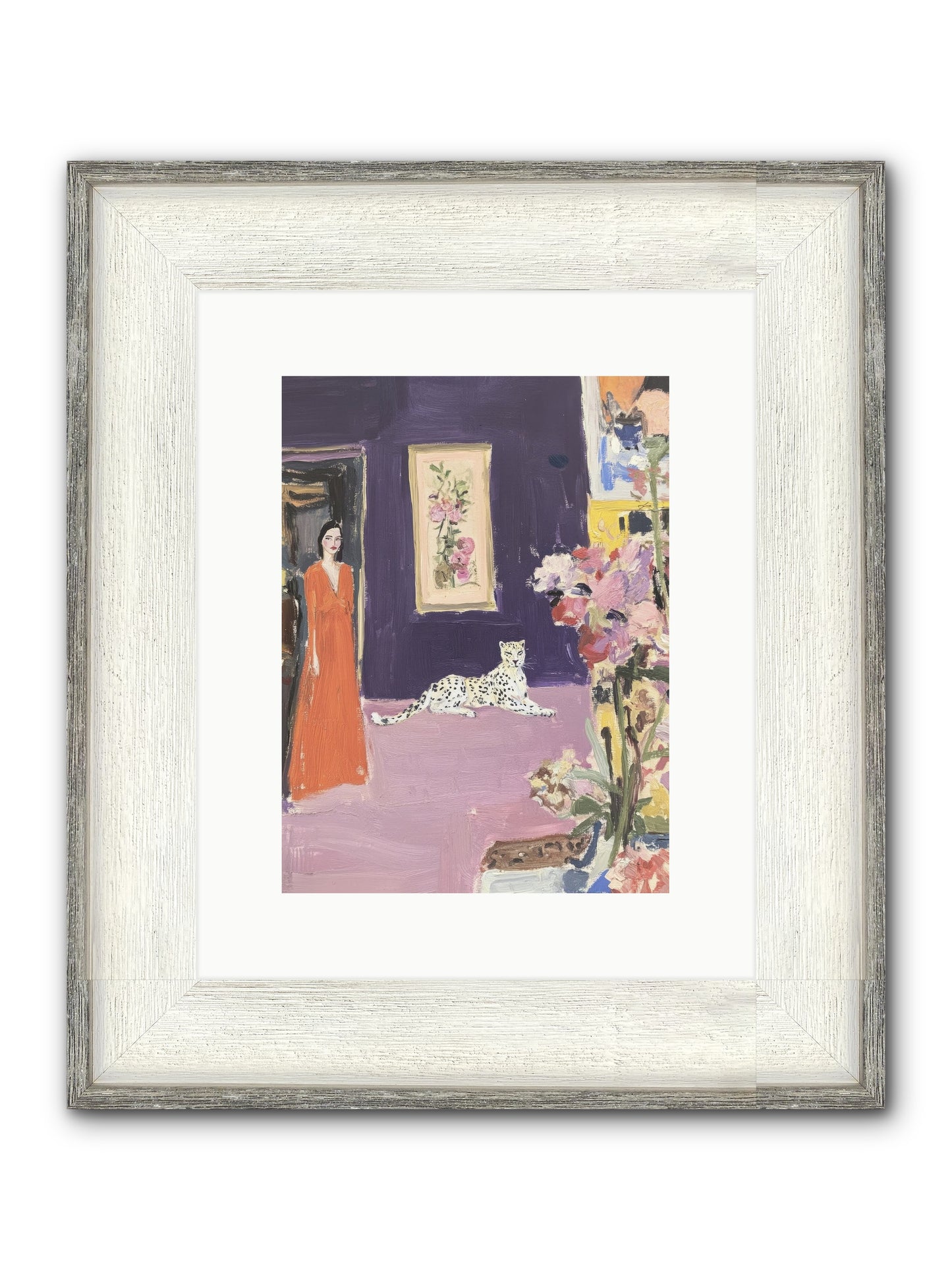 The Art Of Beautiful Waiting Framed Print - Driftwood White 9x12