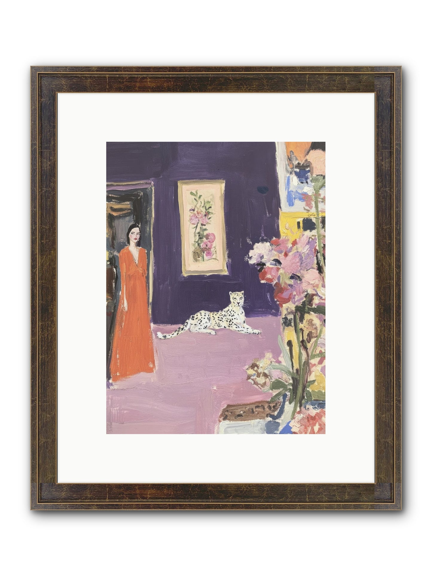 The Art Of Beautiful Waiting Framed Print - Slimwoods Black/Gold 9x12