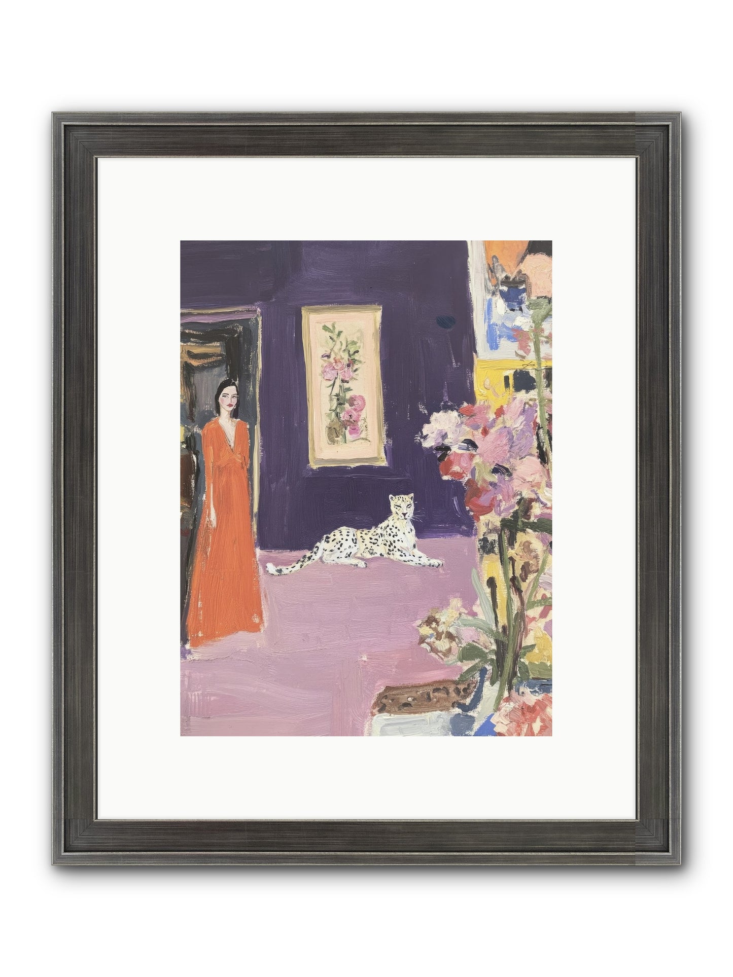 The Art Of Beautiful Waiting Framed Print - Slimwoods Black/Silver 9x12
