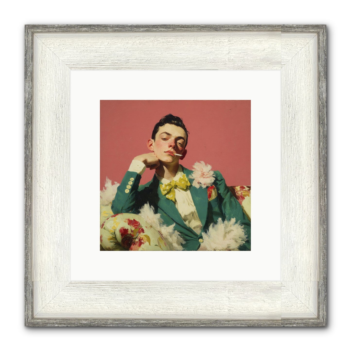 The Art Of Unapologetic Pleasure Framed Print - Driftwood White 10x10