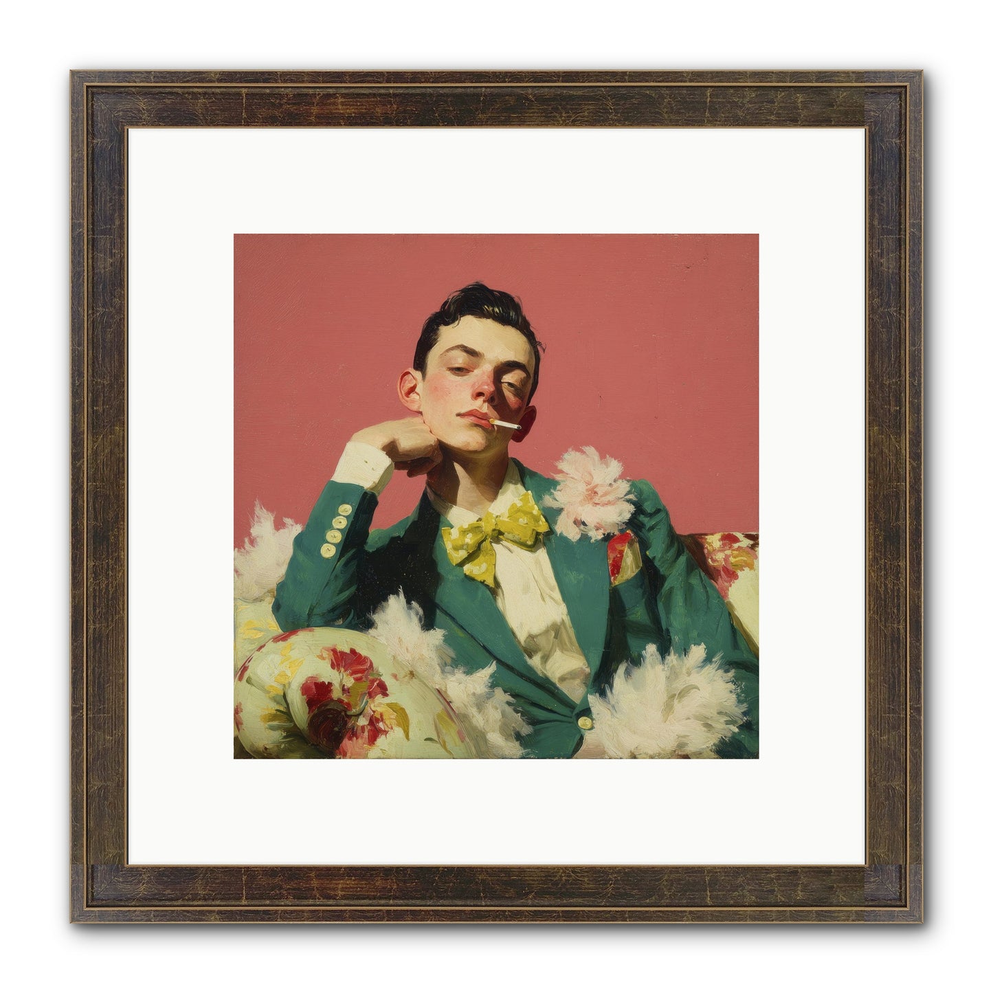 The Art Of Unapologetic Pleasure Framed Print - Slimwoods Black/Gold 10x10