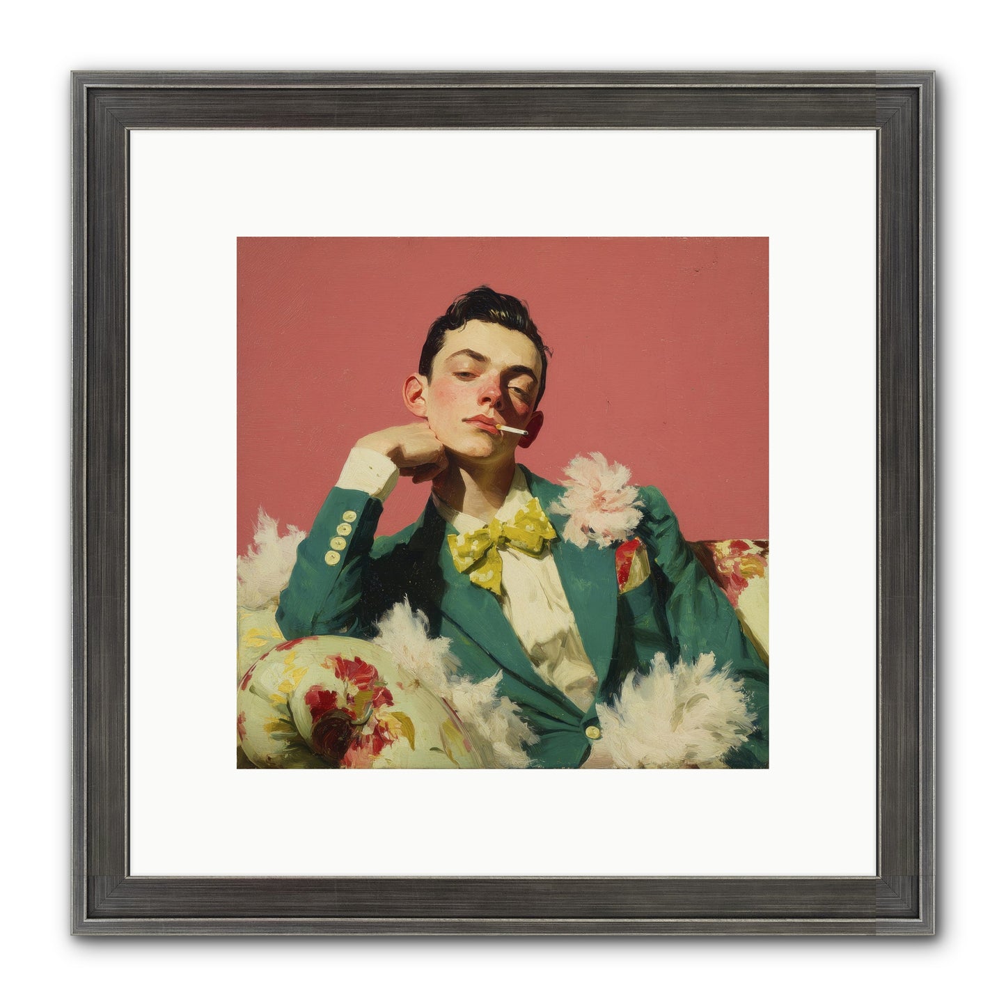The Art Of Unapologetic Pleasure Framed Print - Slimwoods Black/Silver 10x10