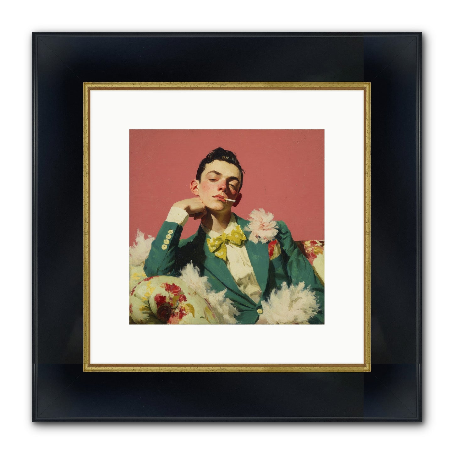 The Art Of Unapologetic Pleasure Framed Print - Wide Black w/Gold 10x10