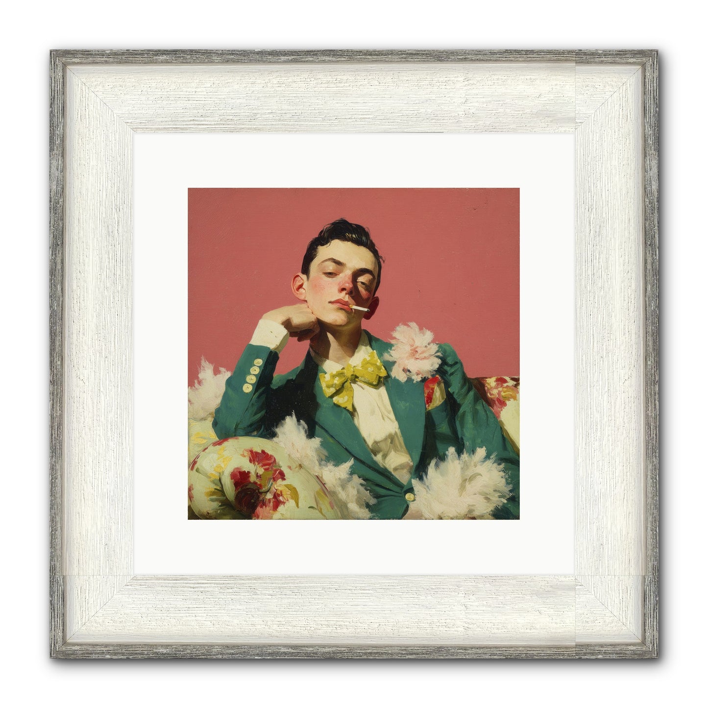 The Art Of Unapologetic Pleasure Framed Print - Driftwood White 12x12
