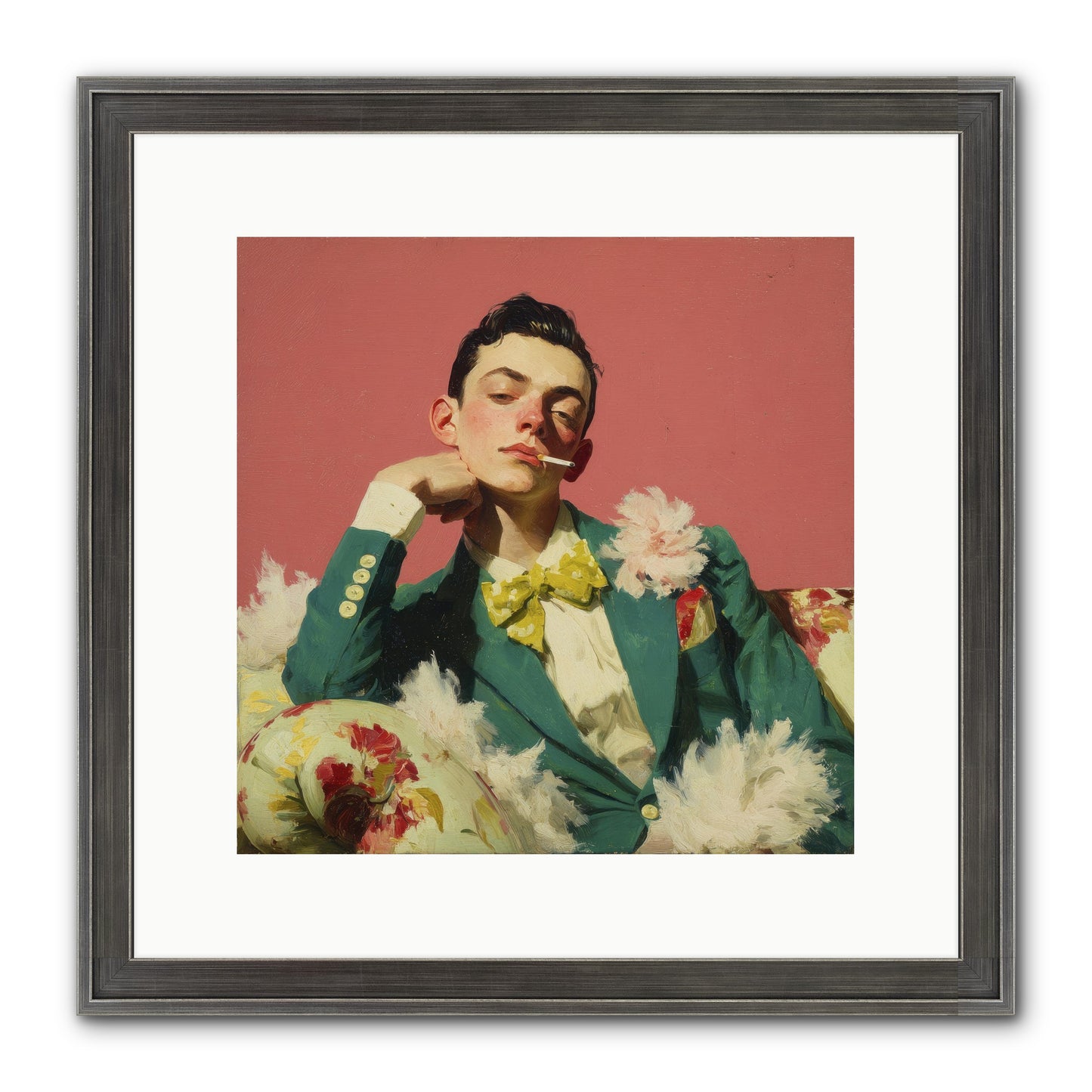 The Art Of Unapologetic Pleasure Framed Print - Slimwoods Black/Silver 12x12