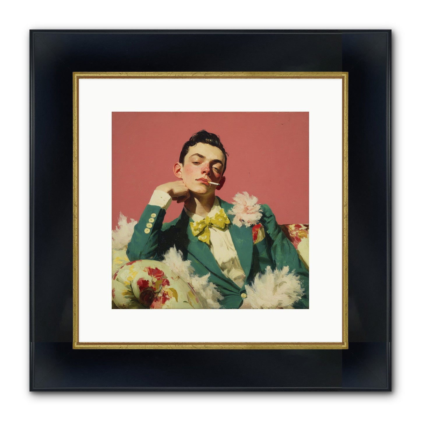 The Art Of Unapologetic Pleasure Framed Print - Wide Black w/Gold 12x12