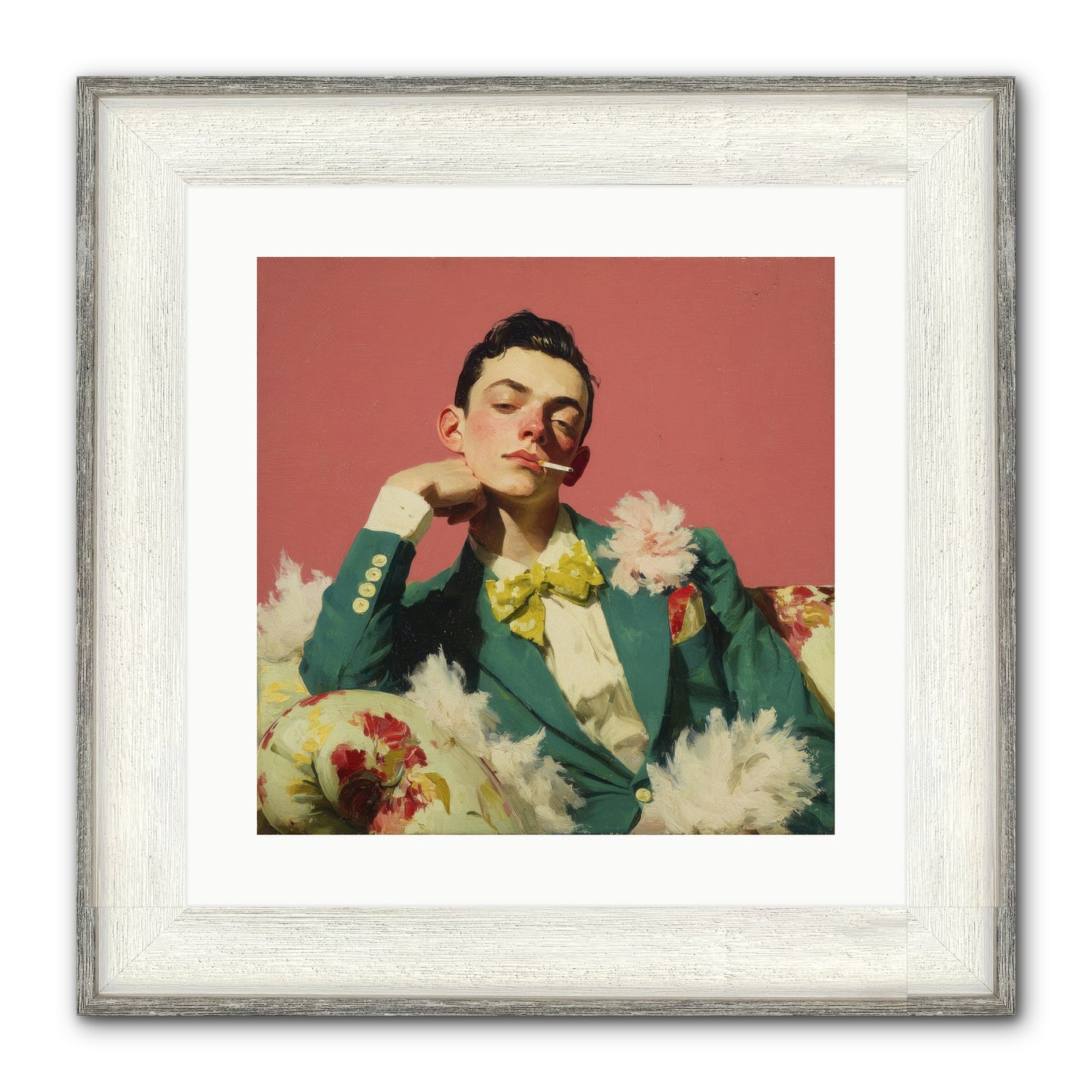 The Art Of Unapologetic Pleasure Framed Print - Driftwood White 16x16