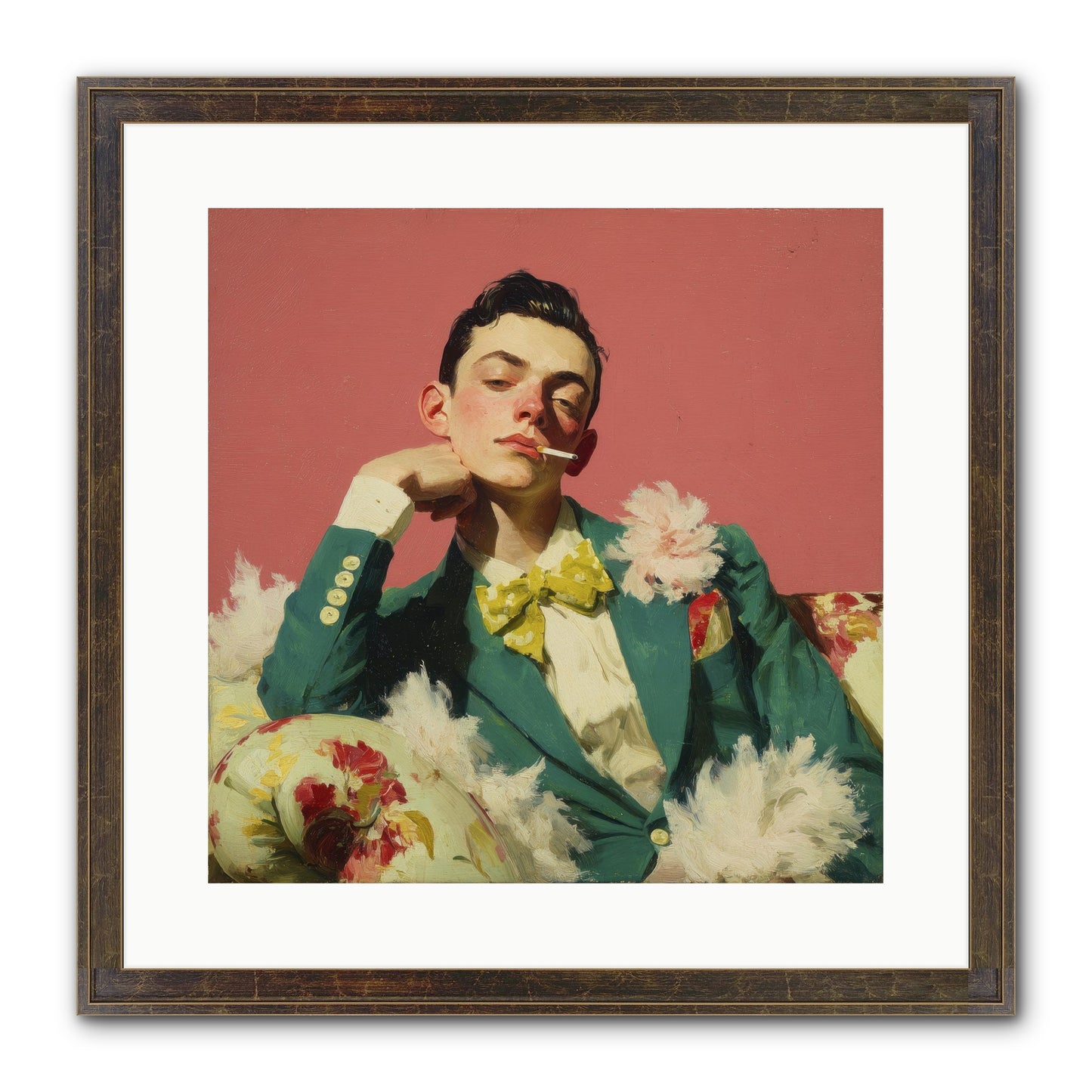 The Art Of Unapologetic Pleasure Framed Print - Slimwoods Black/Gold 16x16