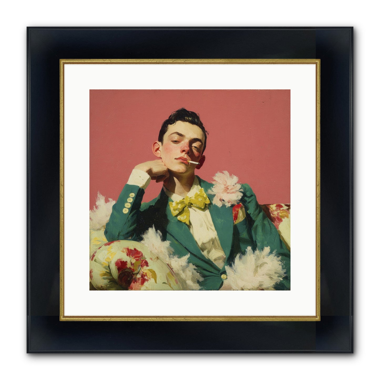 The Art Of Unapologetic Pleasure Framed Print - Wide Black w/Gold 16x16