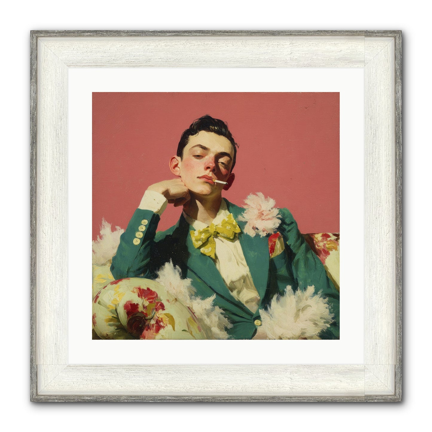The Art Of Unapologetic Pleasure Framed Print - Driftwood White 20x20