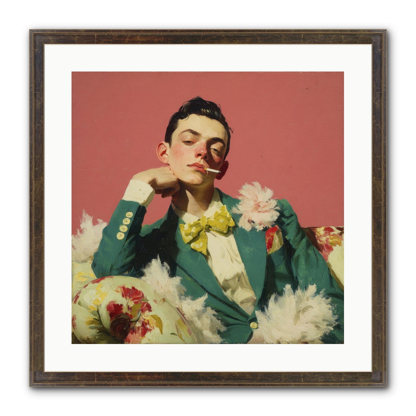 The Art Of Unapologetic Pleasure Framed Print - Slimwoods Black/Gold 20x20