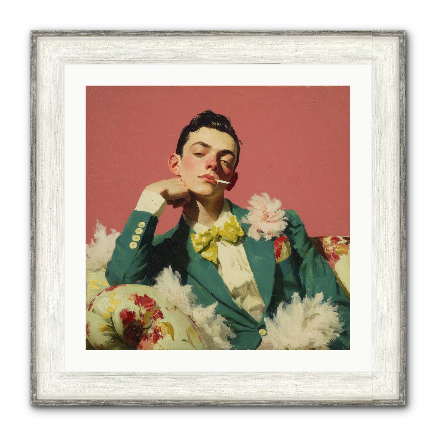 The Art Of Unapologetic Pleasure Framed Print - Driftwood White 24x24