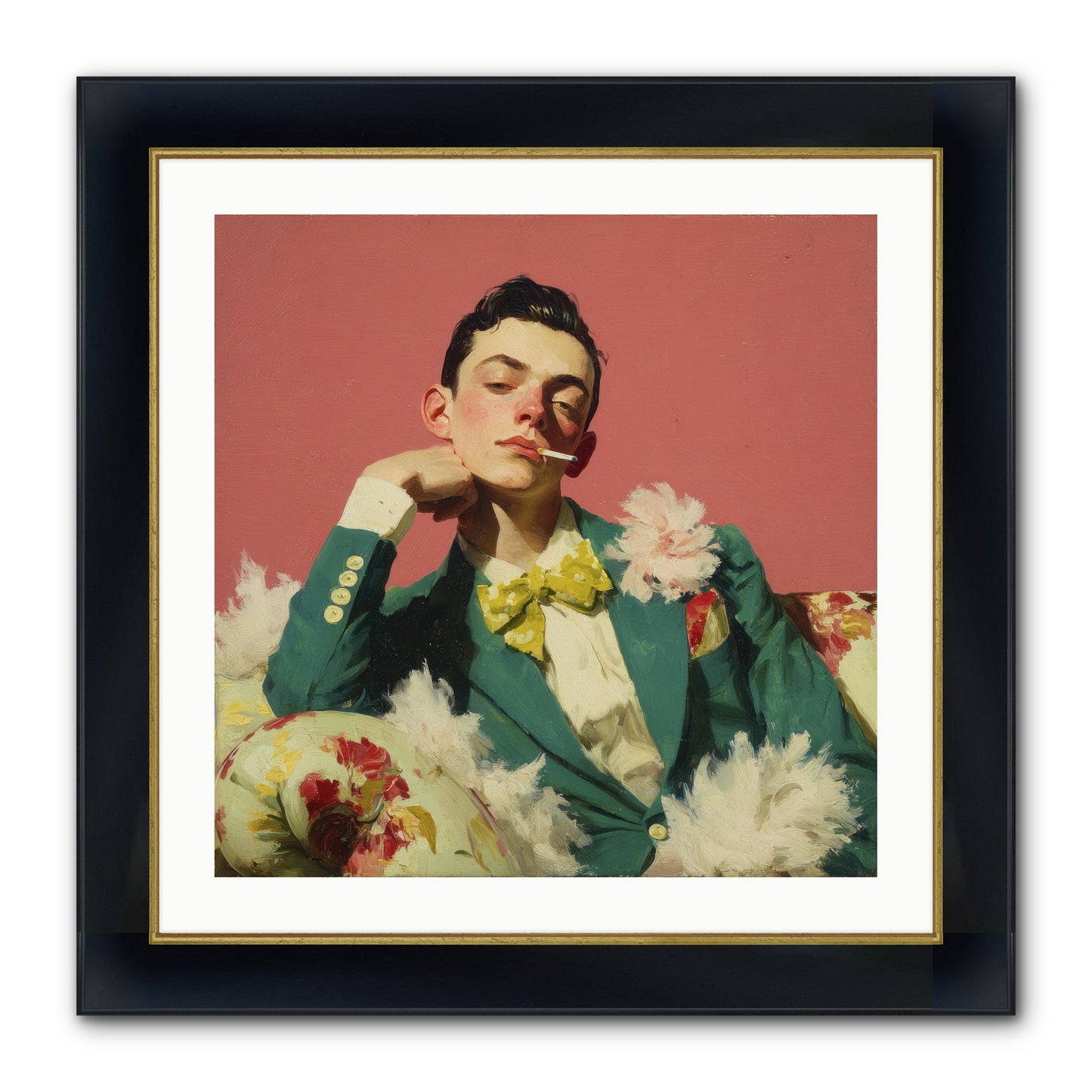 The Art Of Unapologetic Pleasure Framed Print - Wide Black w/Gold 24x24