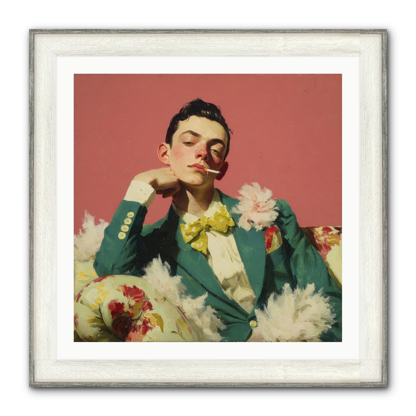 The Art Of Unapologetic Pleasure Framed Print - Driftwood White 30x30