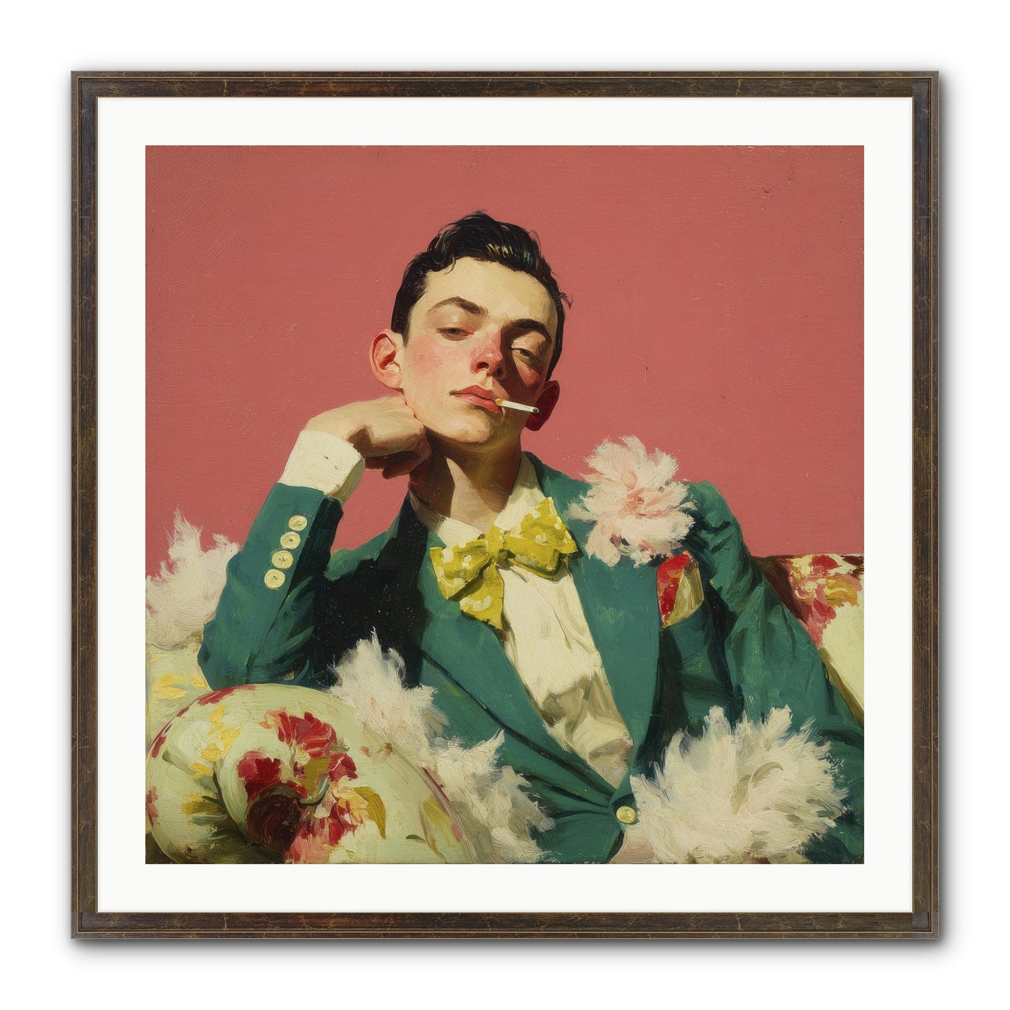 The Art Of Unapologetic Pleasure Framed Print - Slimwoods Black/Gold 30x30