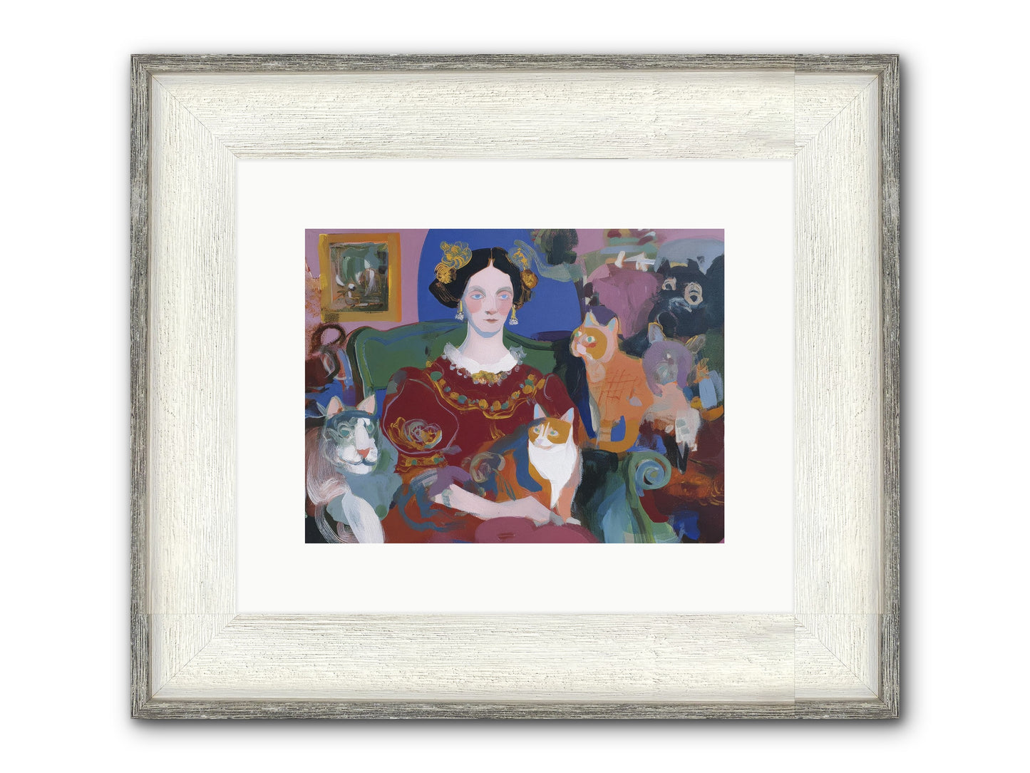 The Assembly Framed Print - Driftwood White 12x9