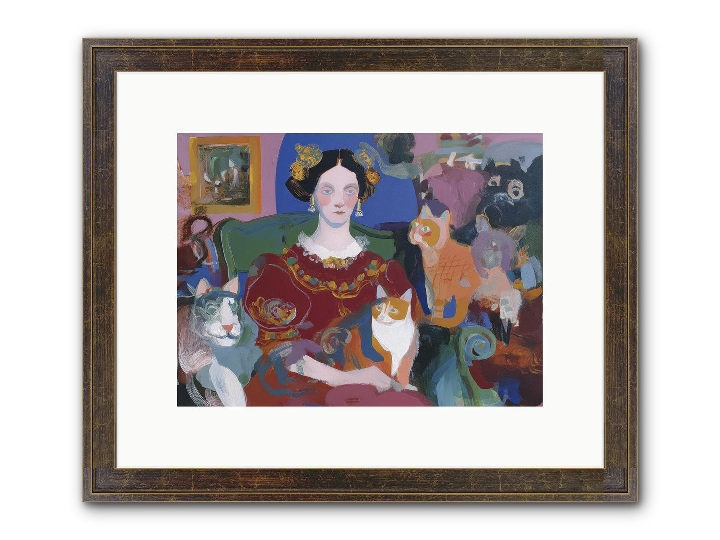 The Assembly Framed Print - Slimwoods Black/Gold 12x9